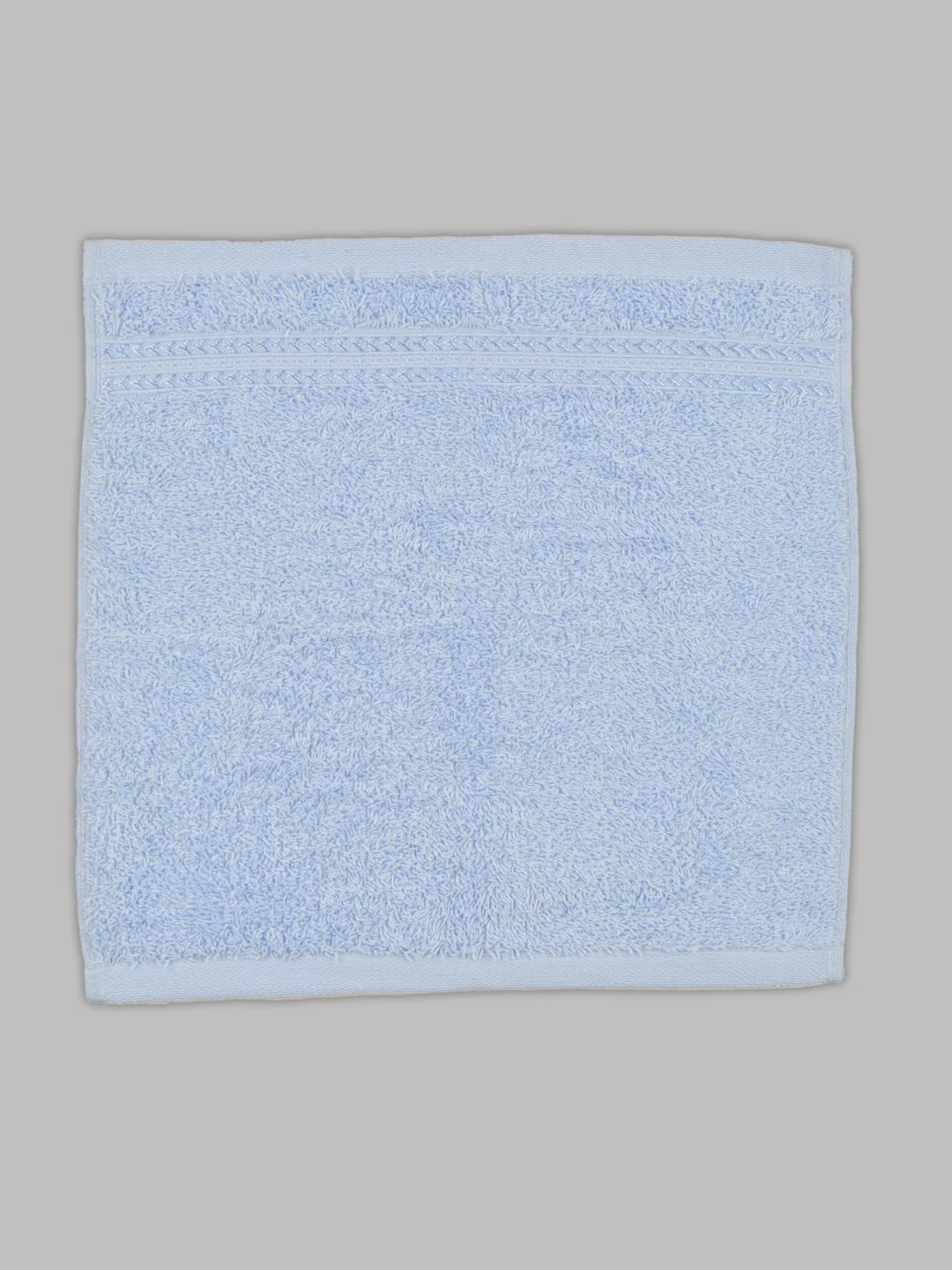 Cotton Bamboo Face Towel Sky Blue (Pack of 4) - Image 4