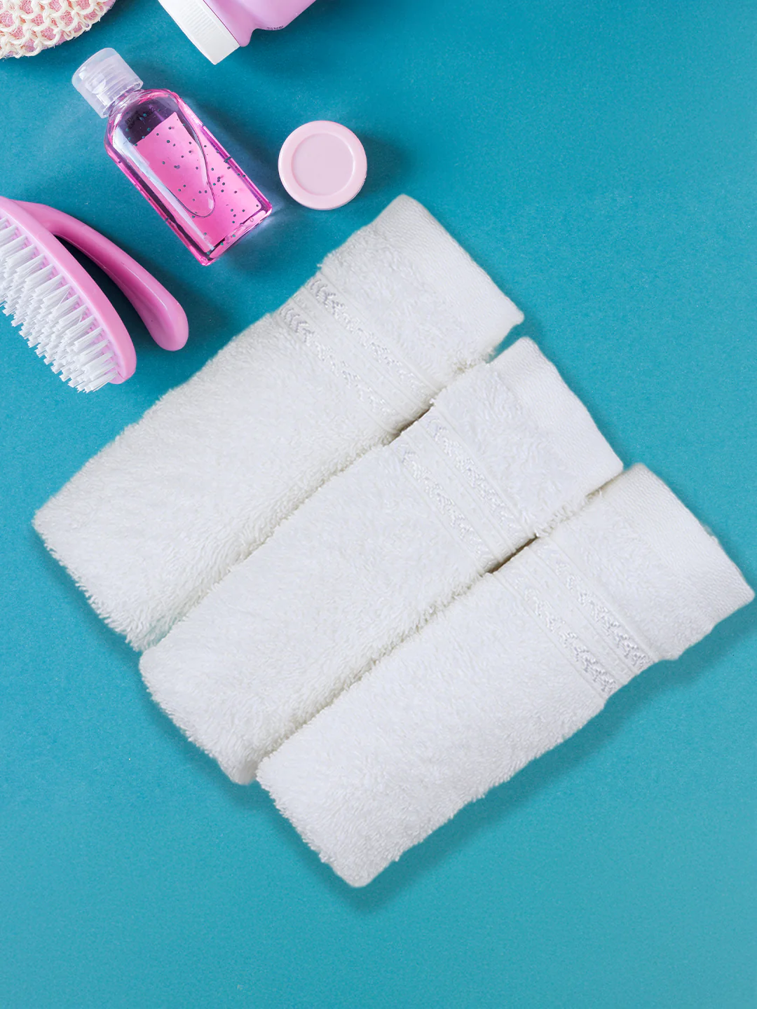 Cotton Bamboo Face Towel White (Pack of 4) - Image 2