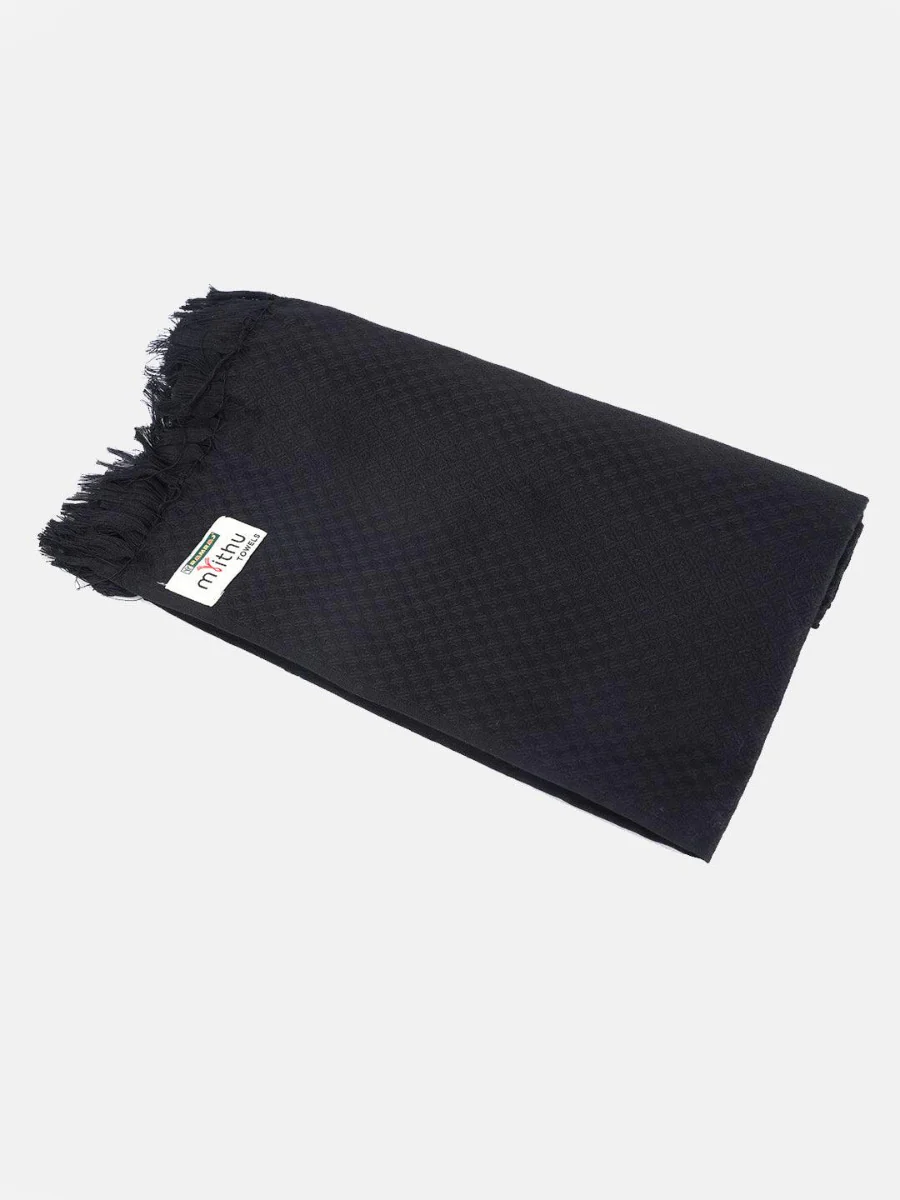 Cotton Bath Towel Black Diamond (Pack of 2)
