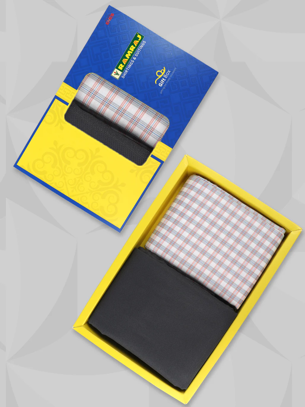 Cotton Blend Checked Shirting & Suiting Gift Box ME244 - Image 3