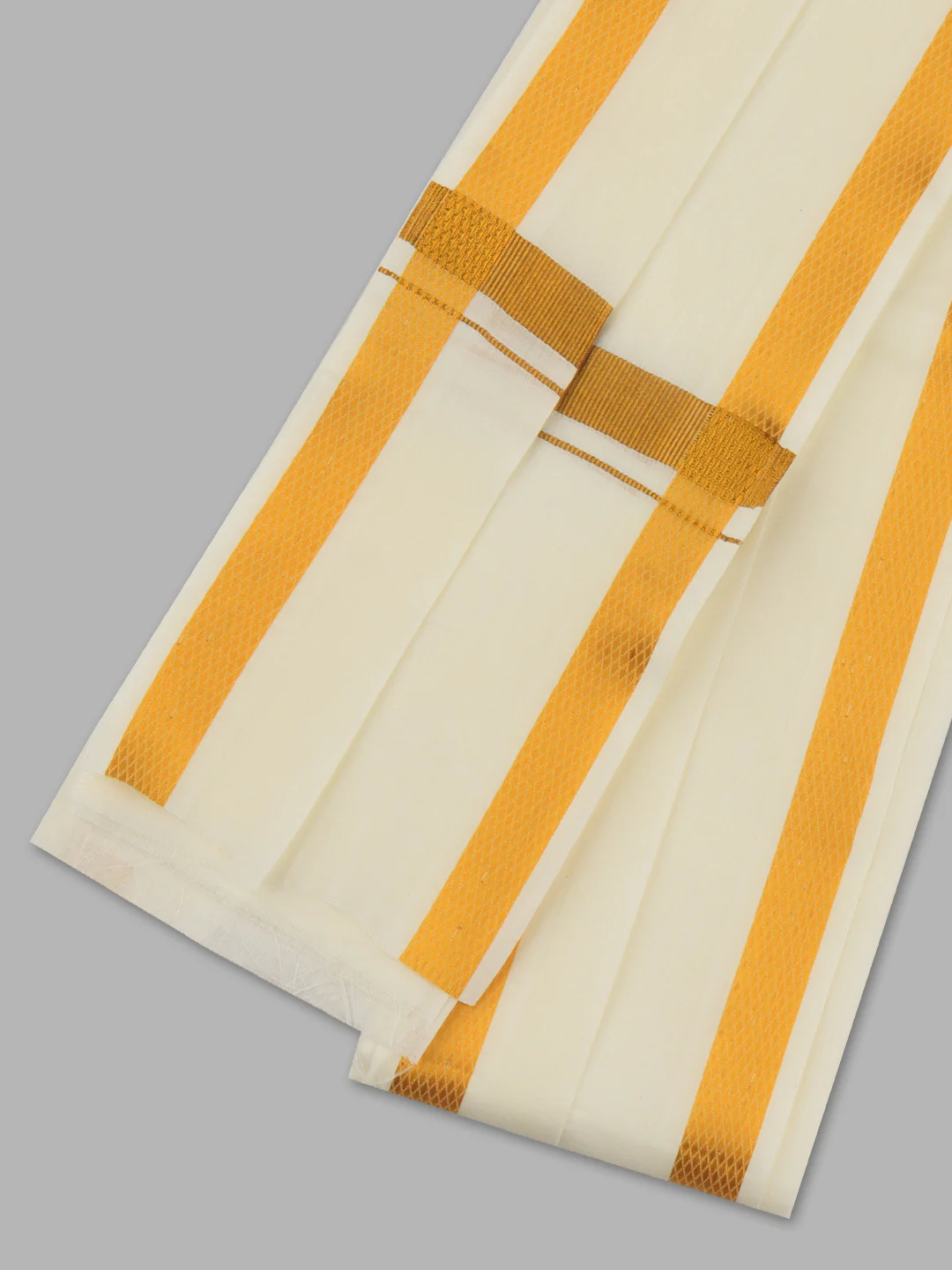 Tejas 3/4" inch Jari Border Towel Cream VF - Image 4