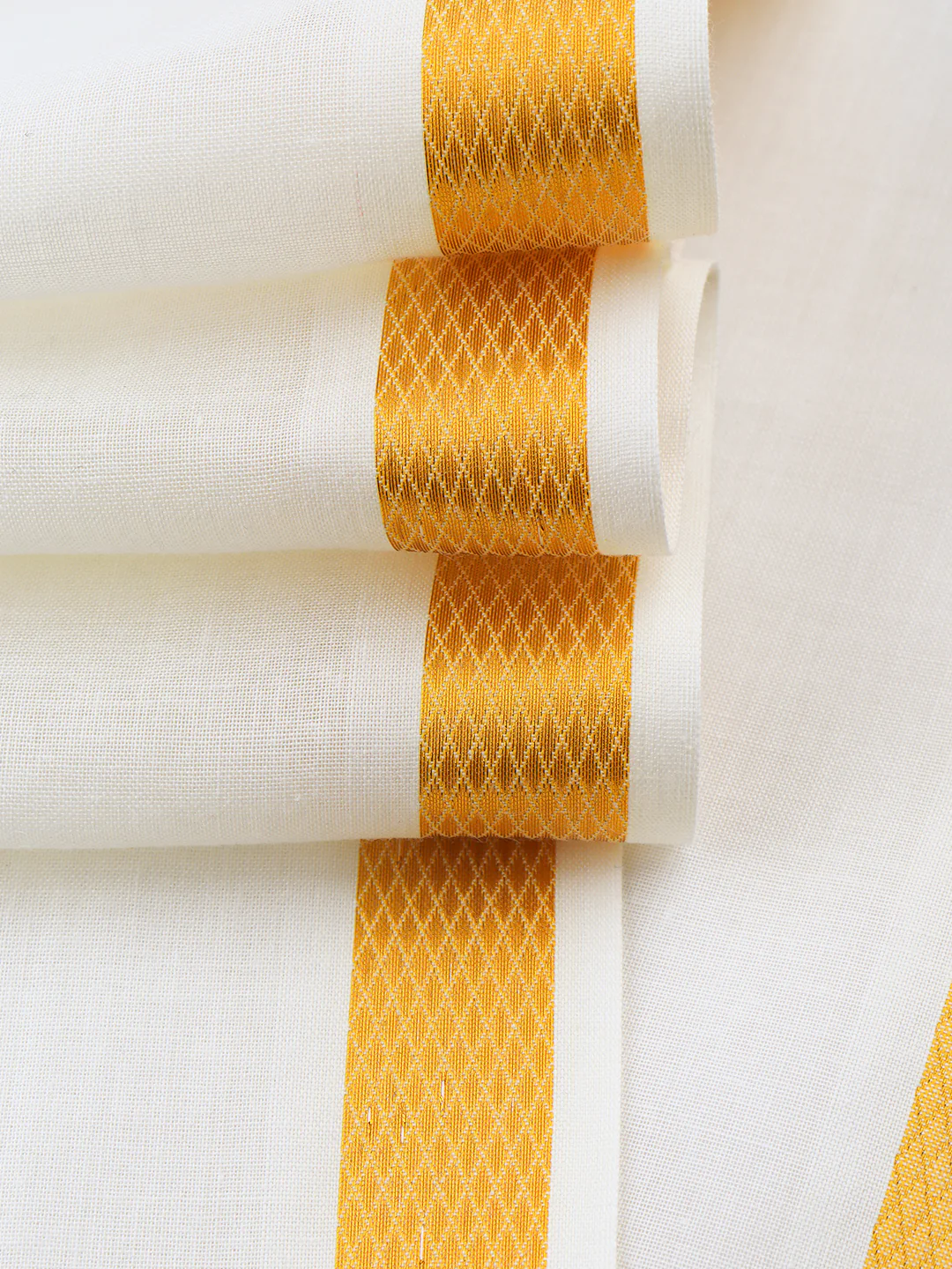 Tejas 3/4" inch Jari Border Towel Cream VF - Image 3