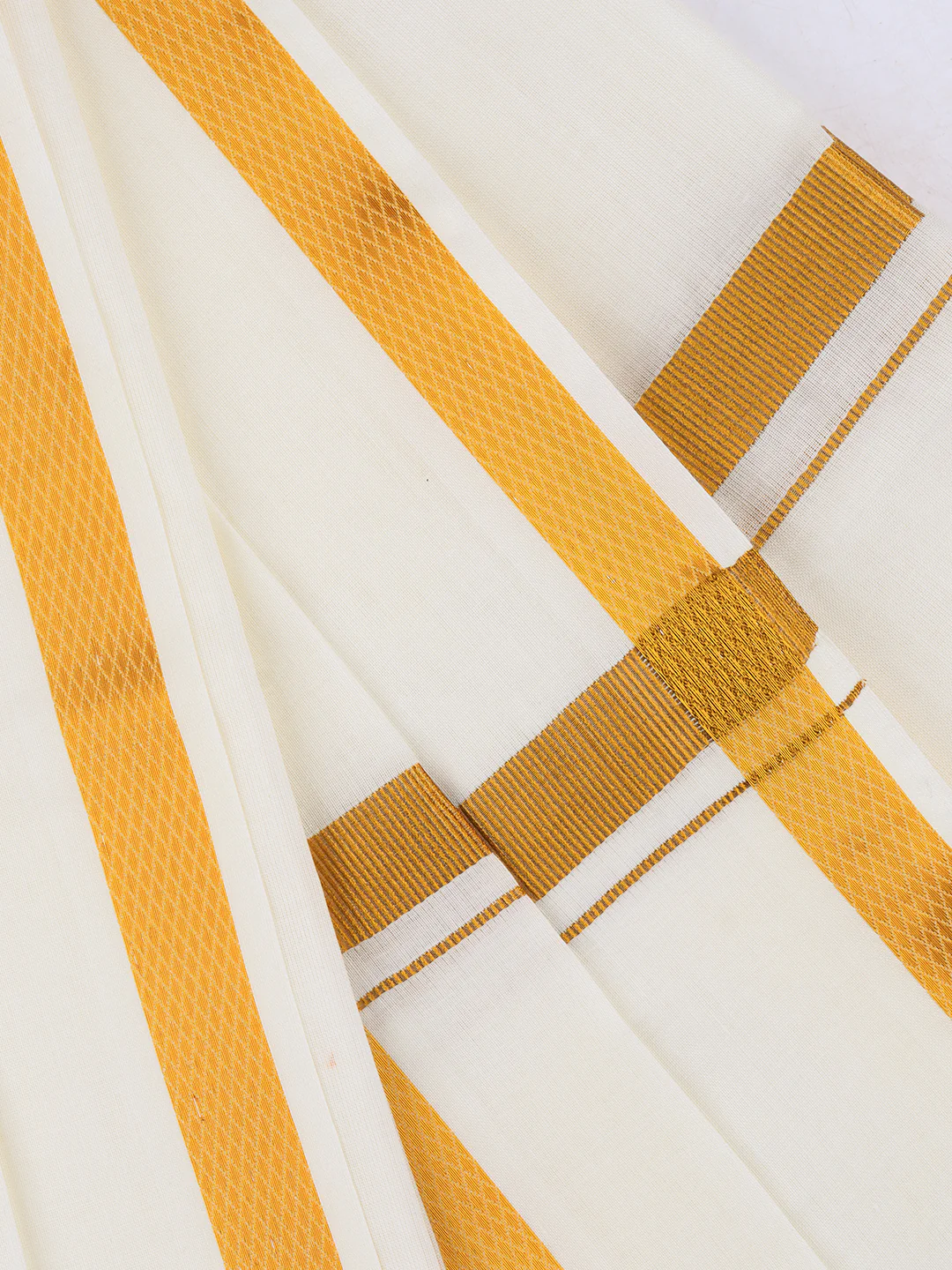 Tejas 3/4" inch Jari Border Towel Cream VF - Image 5