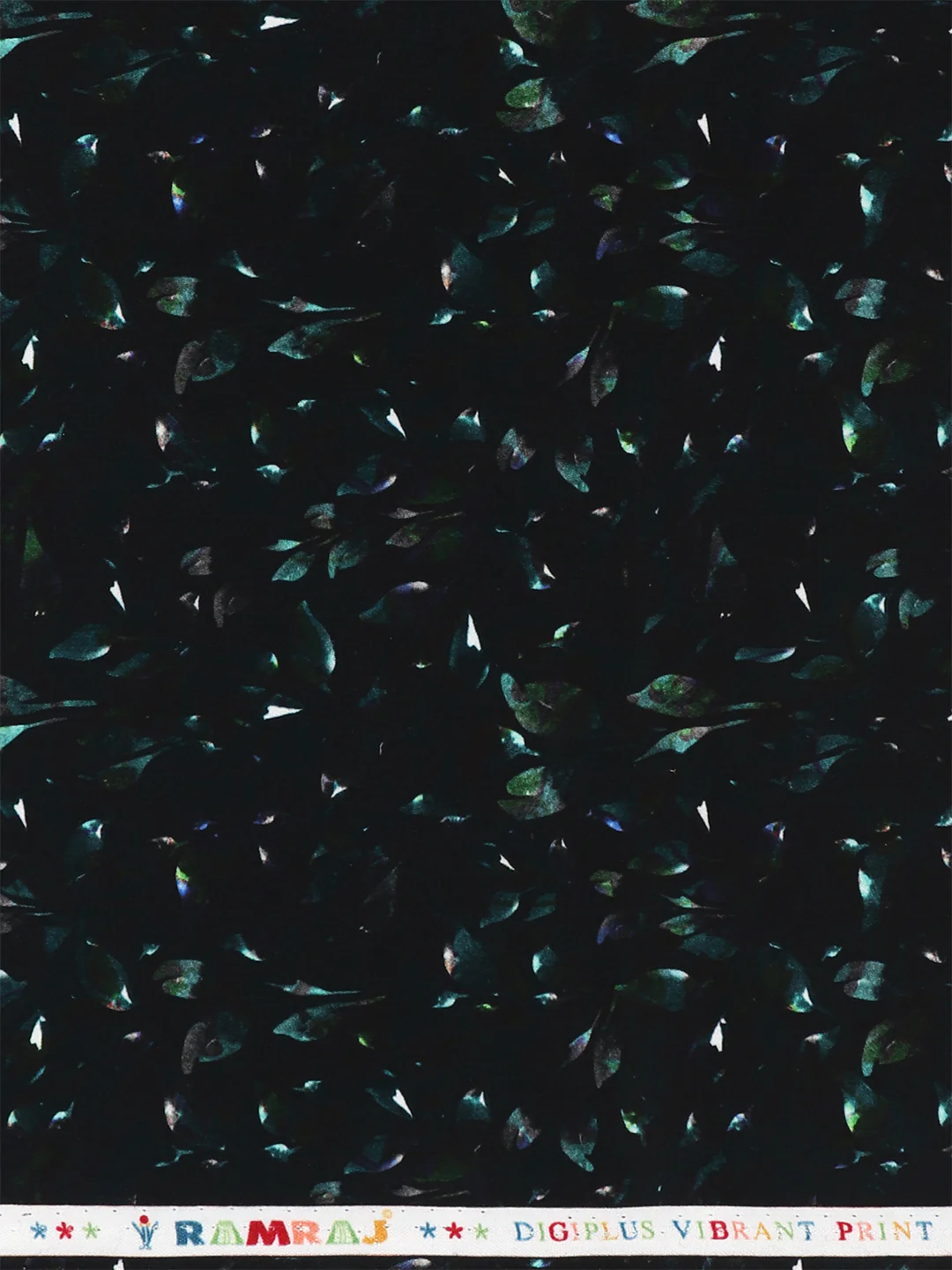 Cotton Blend Dark Blue Printed Shirt Fabric Savoy Print - Image 2