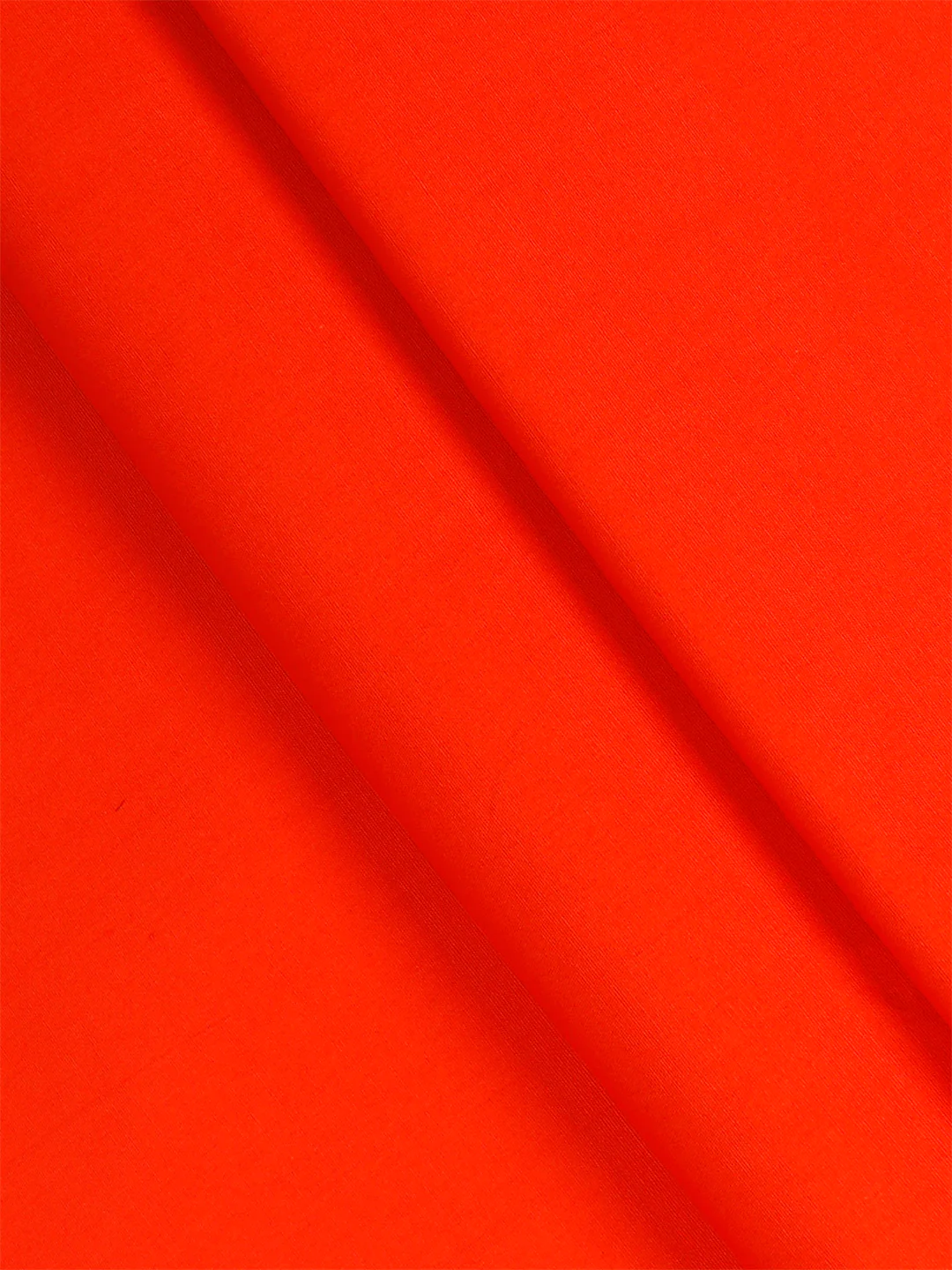 Cotton Blend Orange Colour Plain Shirt Fabric Temple Orange - Image 2