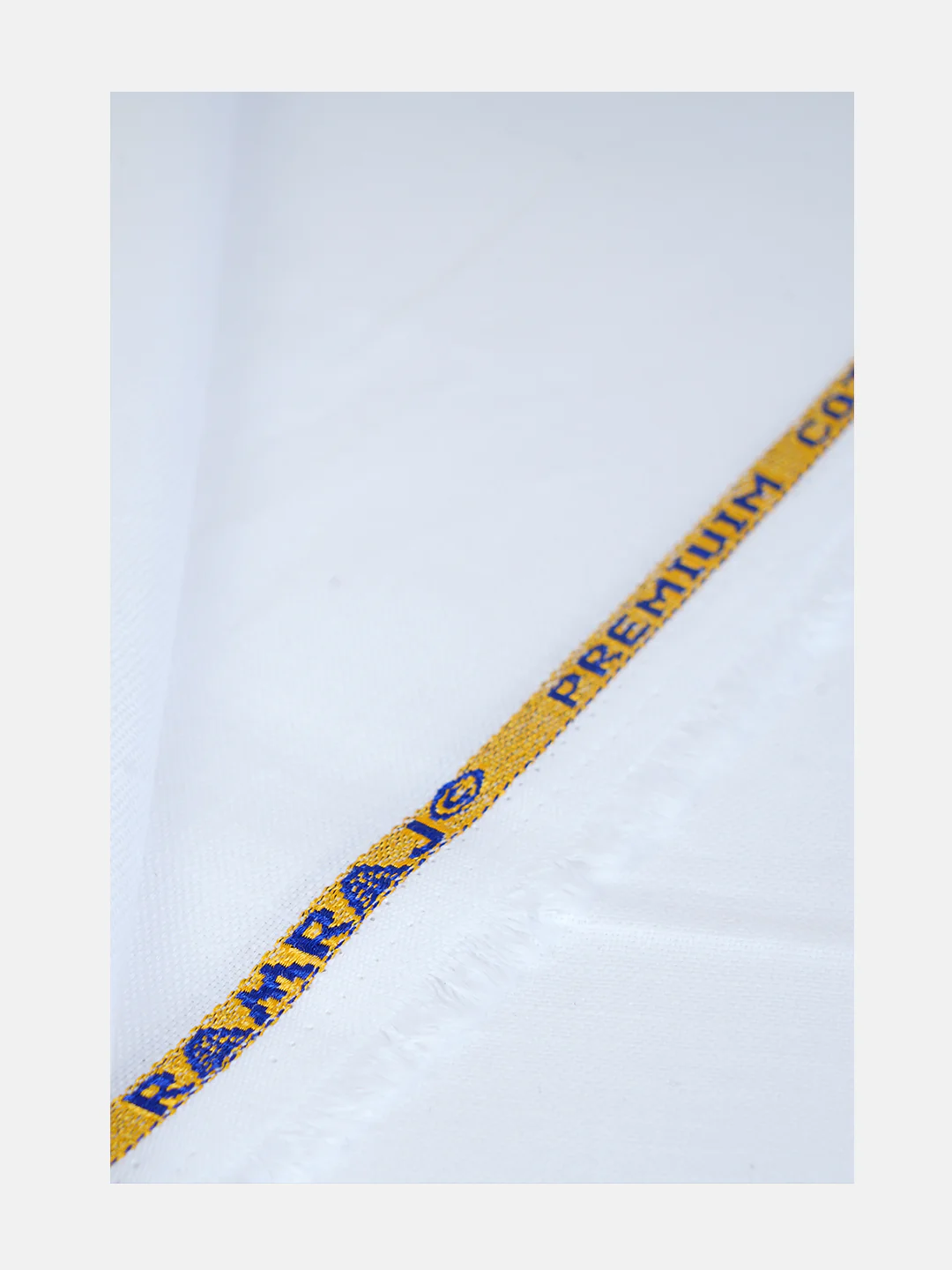 Cotton Blend Pants Fabric White - Image 5