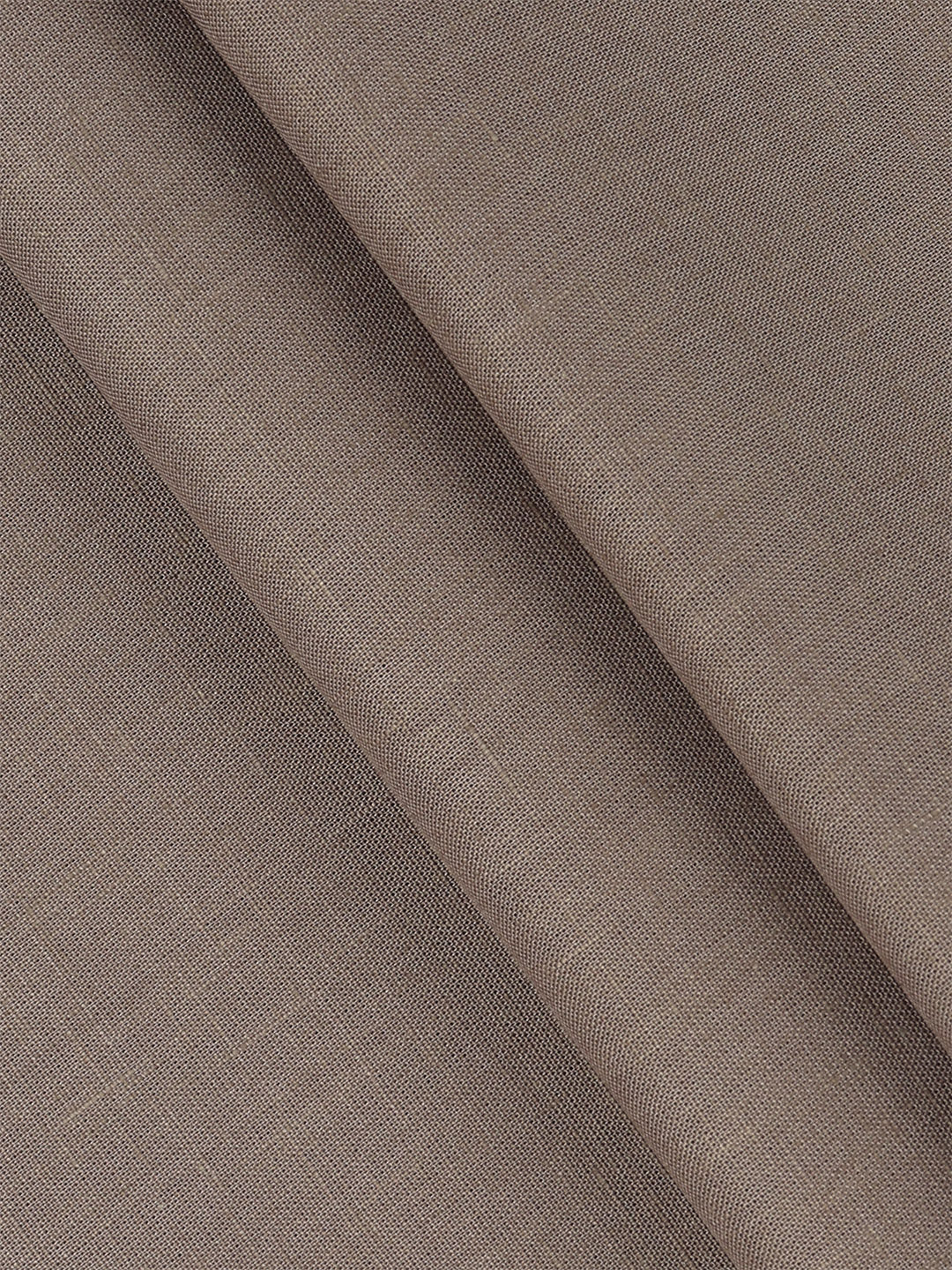 Cotton Blend Plain Shirt Fabric Brown Sun Shine - Image 2