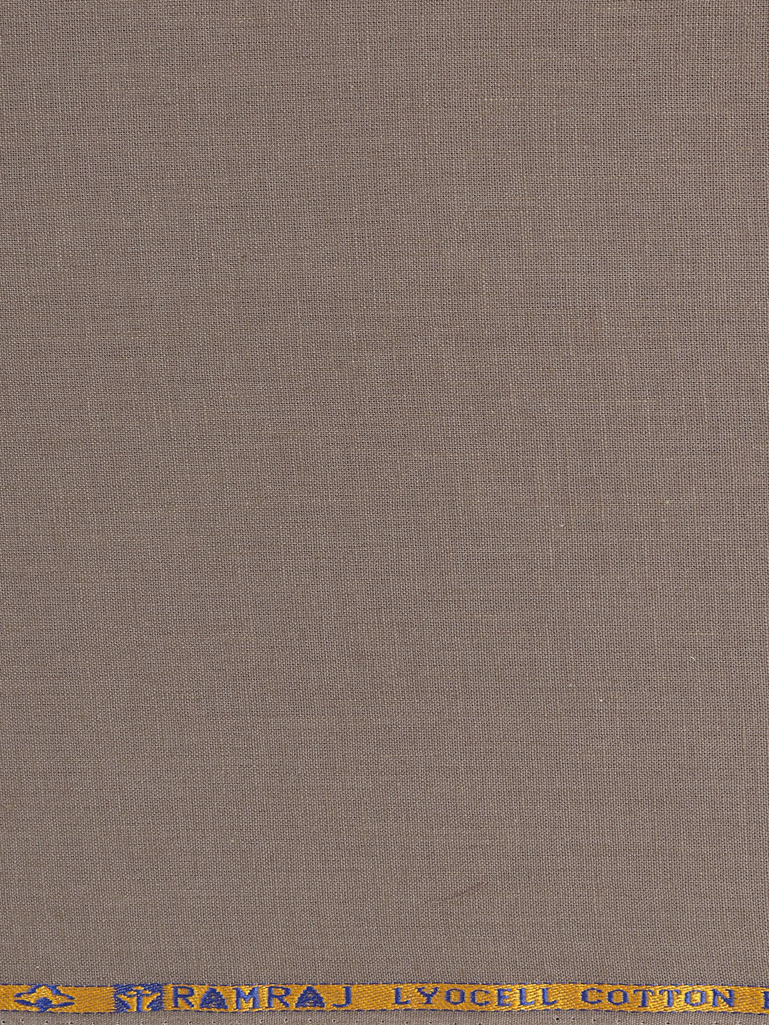 Cotton Blend Plain Shirt Fabric Brown Sun Shine - Image 3