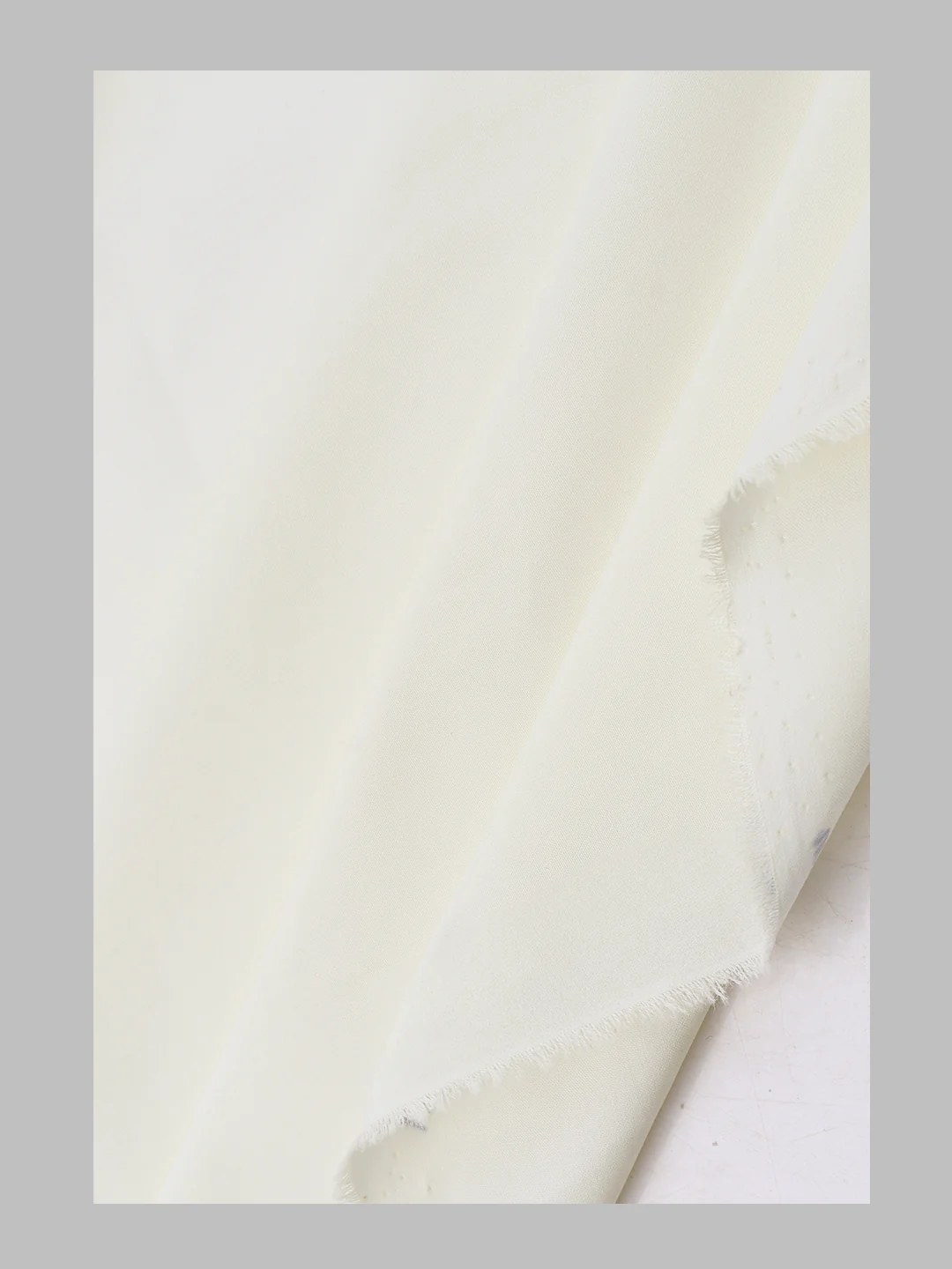 Cotton Blend Plain Shirt Fabric Cream Ultimate - Image 2