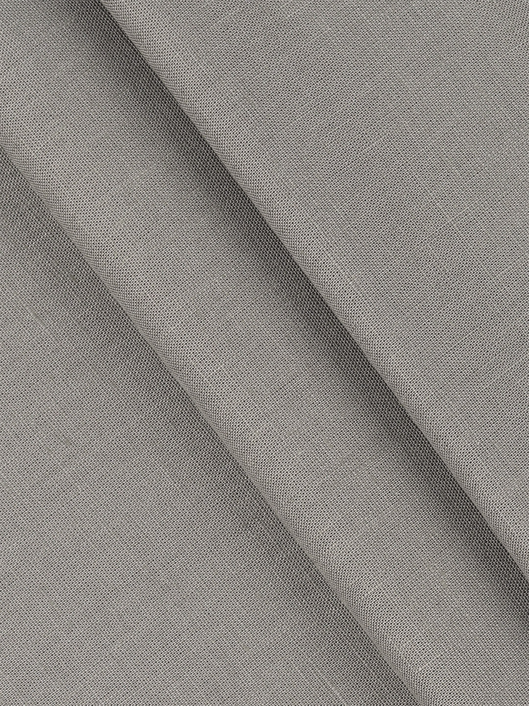 Cotton Blend Plain Shirt Fabric Grey Sun Shine - Image 2