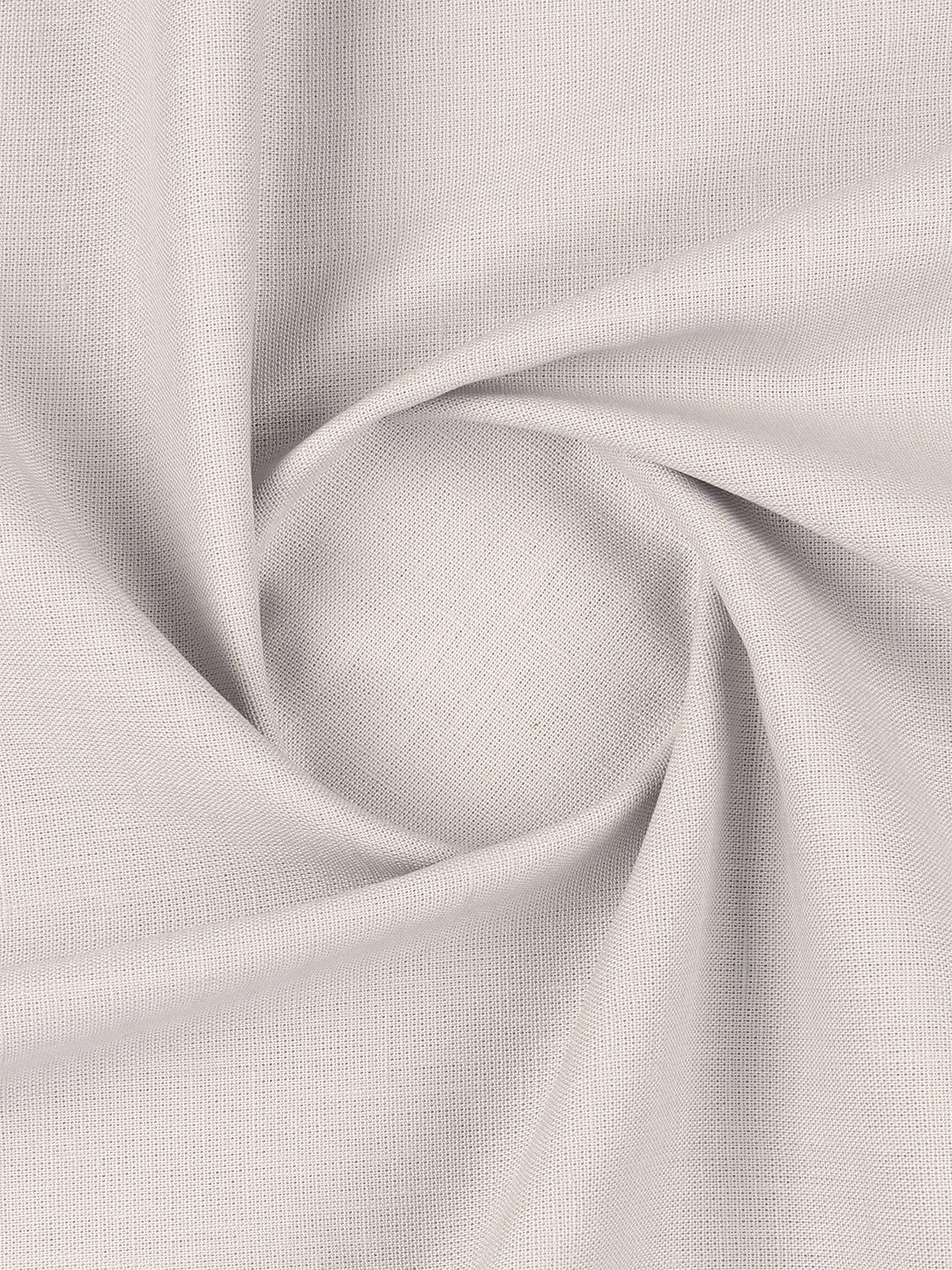 Cotton Blend Plain Shirt Fabric Light Grey Sun Shine