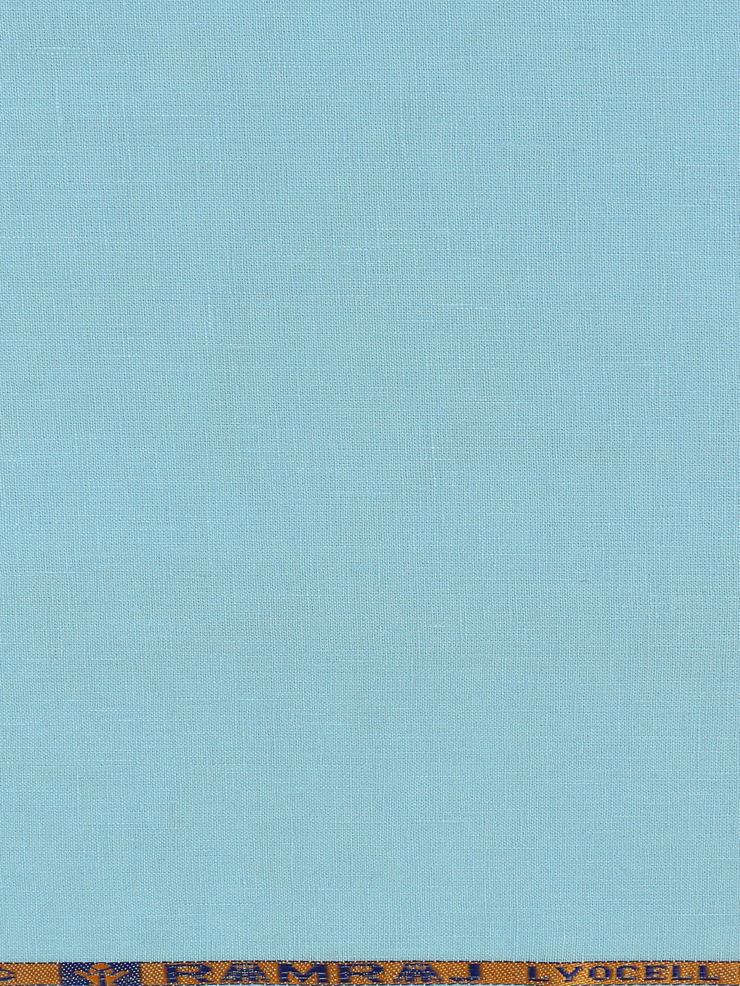 Cotton Blend Plain Shirt Fabric Sky Blue Sun Shine - Image 3