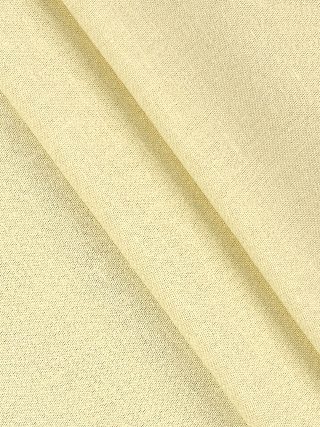 Cotton Blend Plain Shirt Fabric Yellow Sun Shine - Image 2