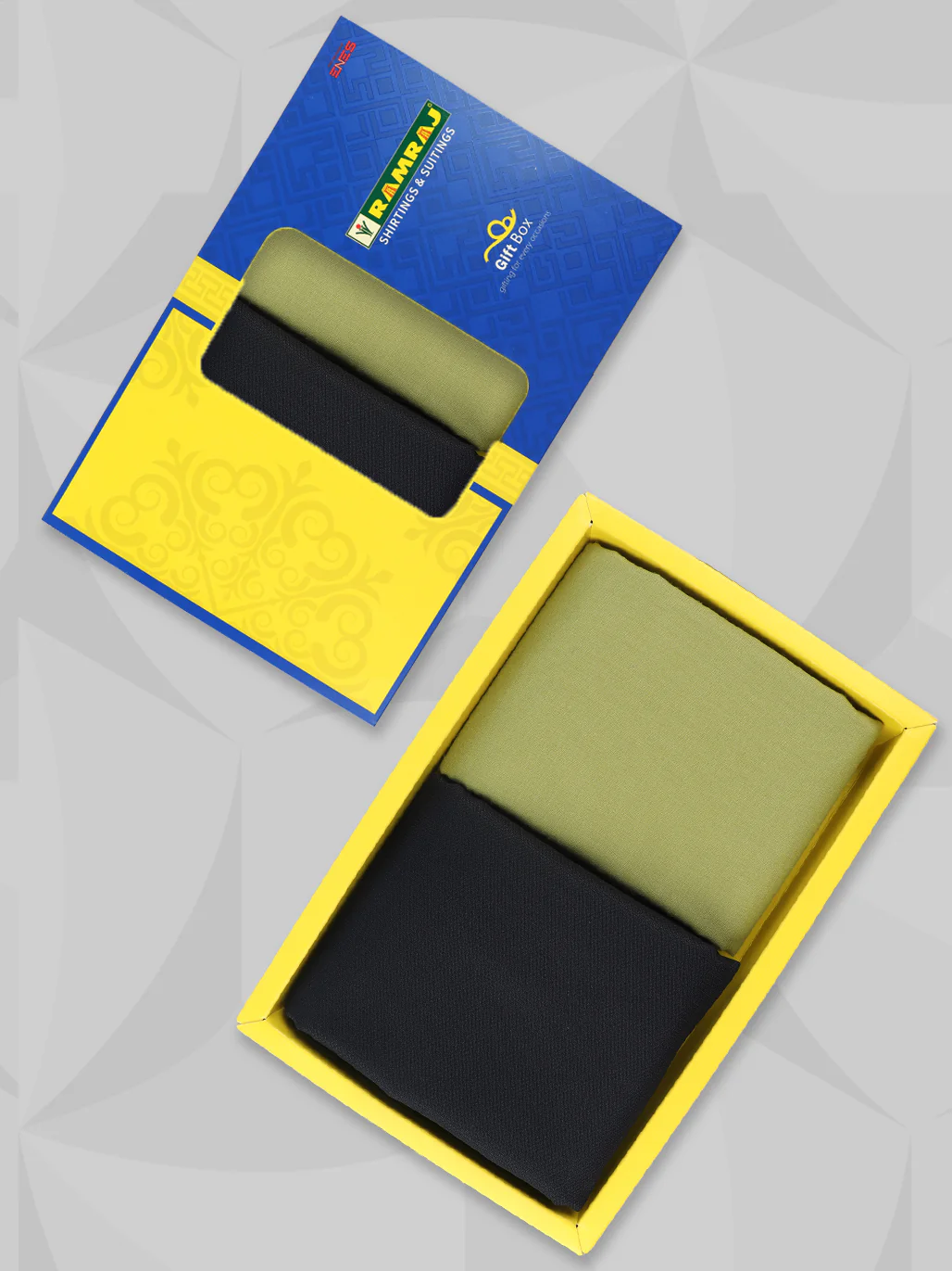 Cotton Blend Plain Shirting & Suiting Gift Box ME229