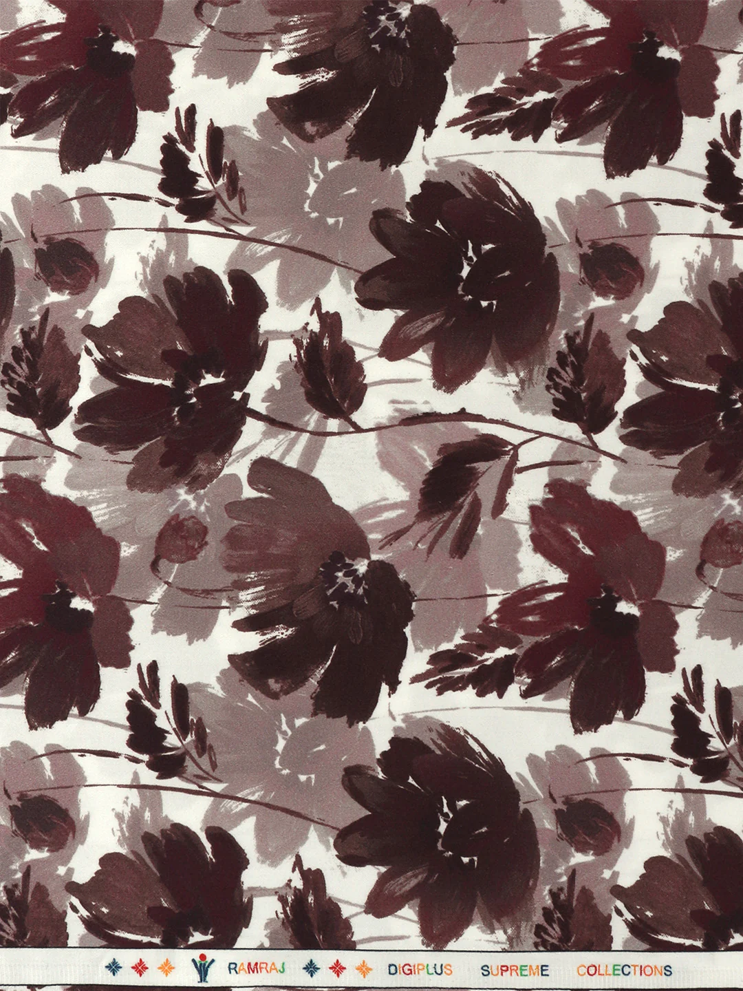 Cotton Blend Printed Shirt Fabric Blackberry Rolex Print - Image 2