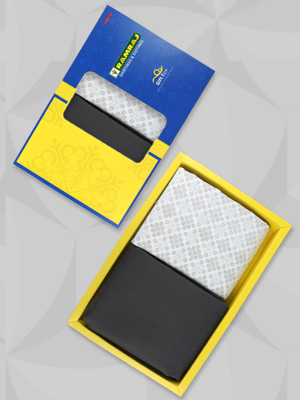 Cotton Blend Printed Shirting & Suiting Gift Box ME237 - Image 3