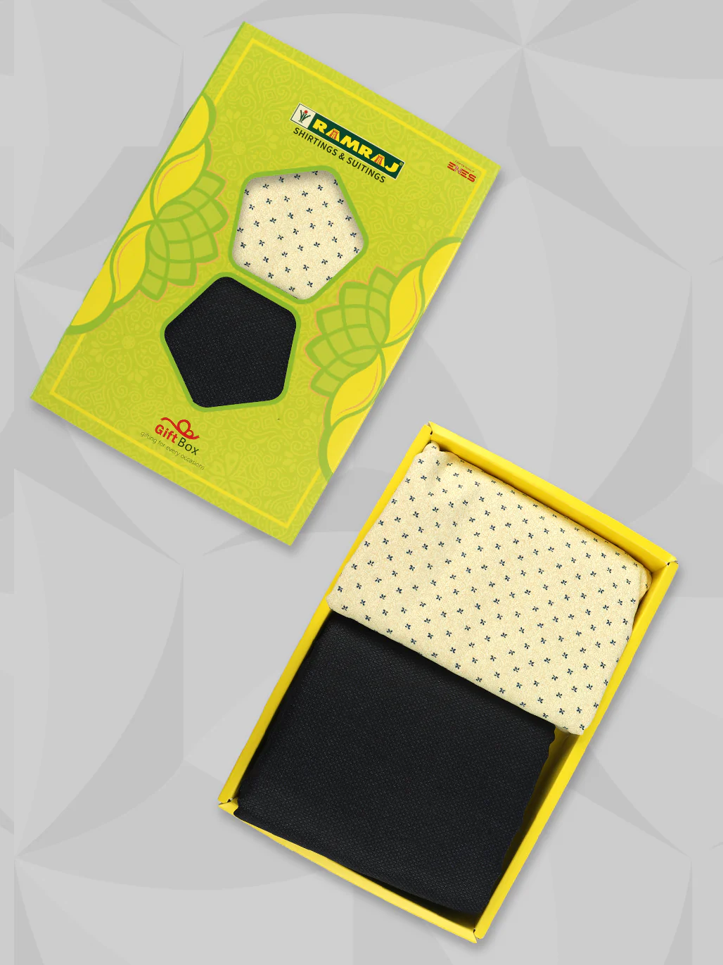 Cotton Blend Printed Shirting & Suiting Gift Box SS222