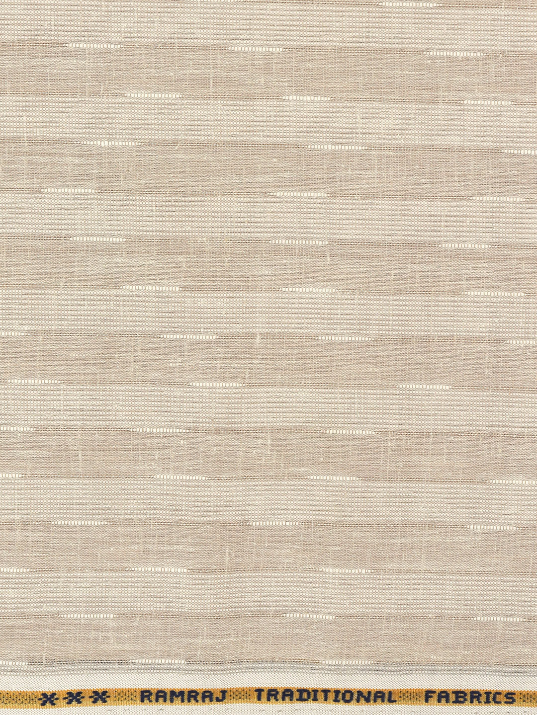 Cotton Blend Self Design Brown Fabric Pink High Style - Image 3