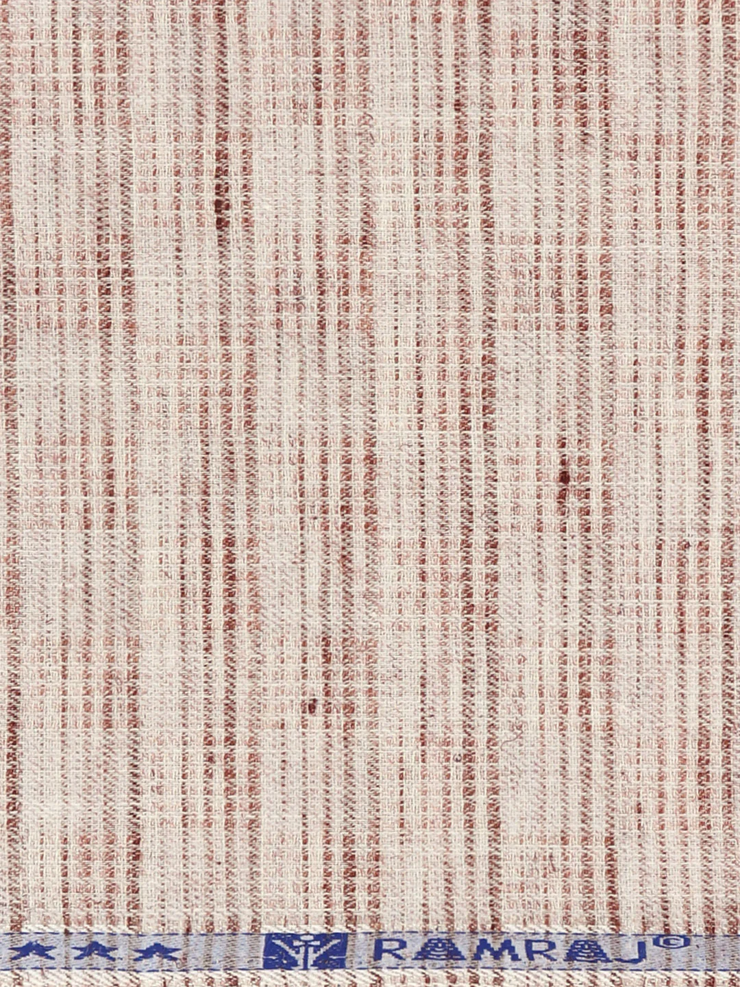 Cotton Blend Self Design Fabric Brown High Style - Image 3