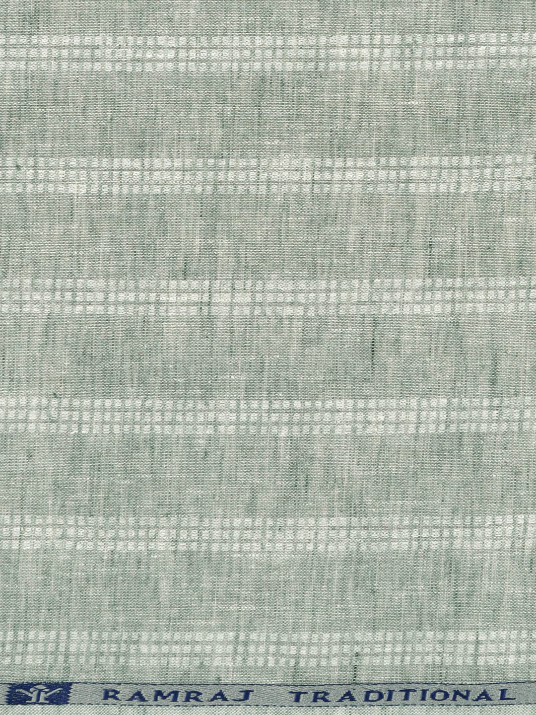 Cotton Blend Self Design Fabric Green High Style - Image 3