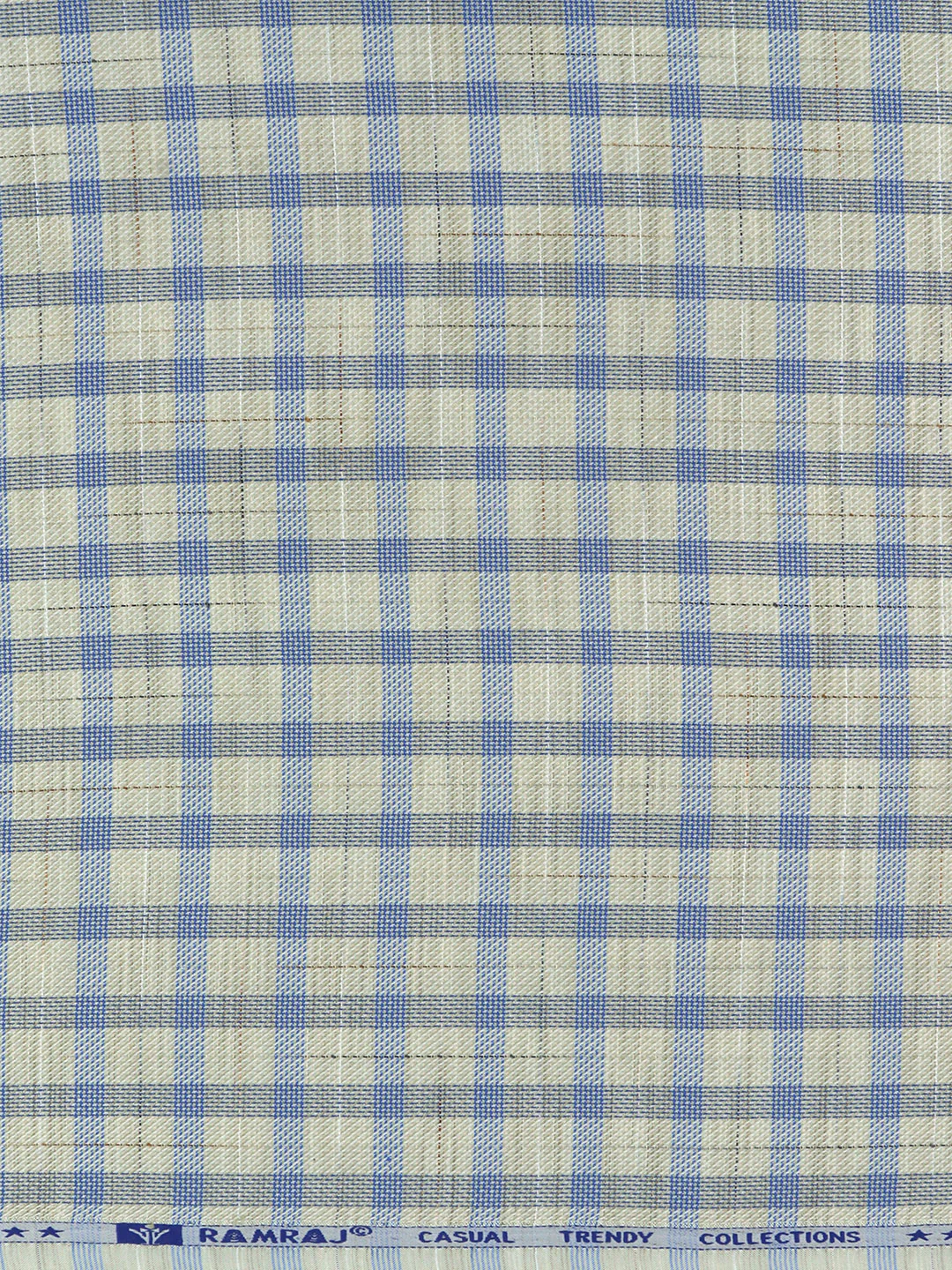 Cotton Blend Self Design Fabric Green with Blue High Style - Image 3