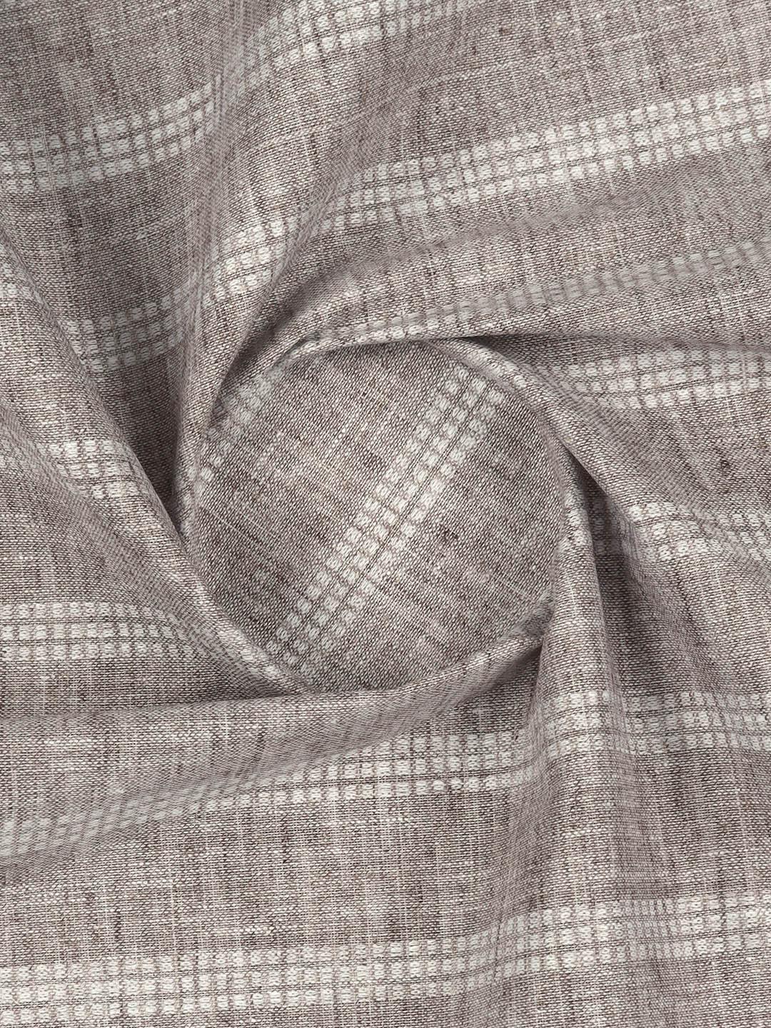 Cotton Blend Self Design Fabric Light Brown High Style - Image 2