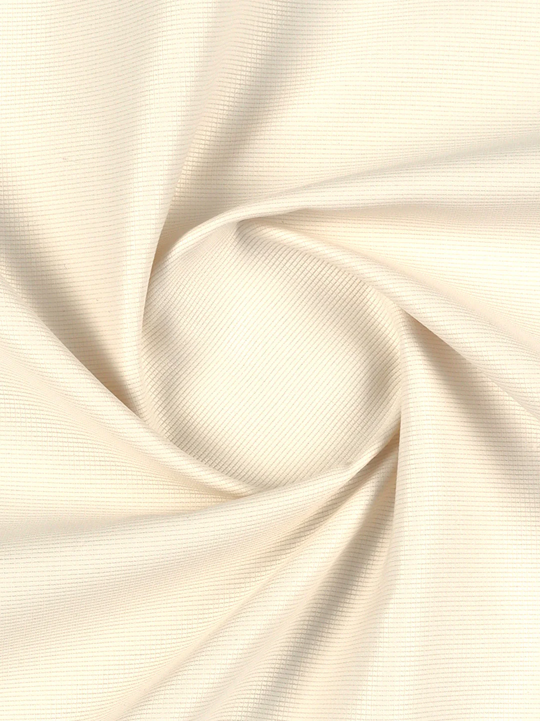 Cotton Blend Self Design Fabric Off White Elight Gold