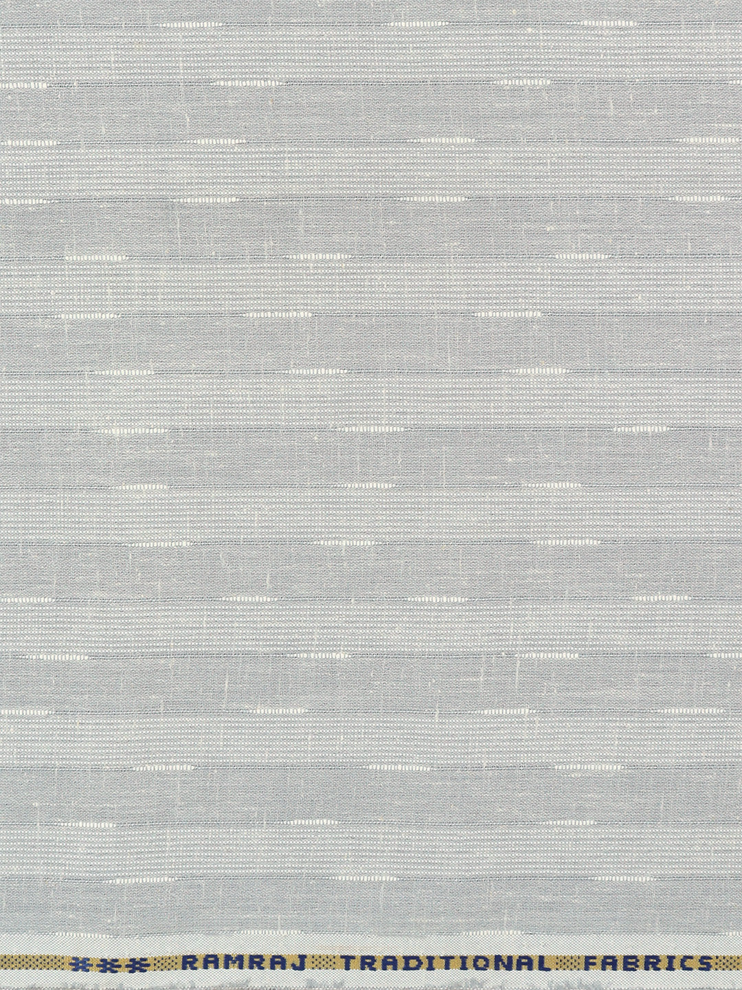 Cotton Blend Self Design Grey Fabric Pink High Style - Image 2