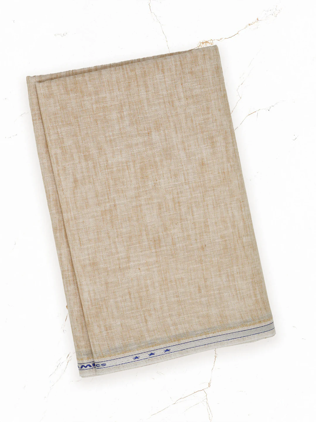 Cotton Blend Self Design Kurta Fabric Sandal Lampus - Image 3