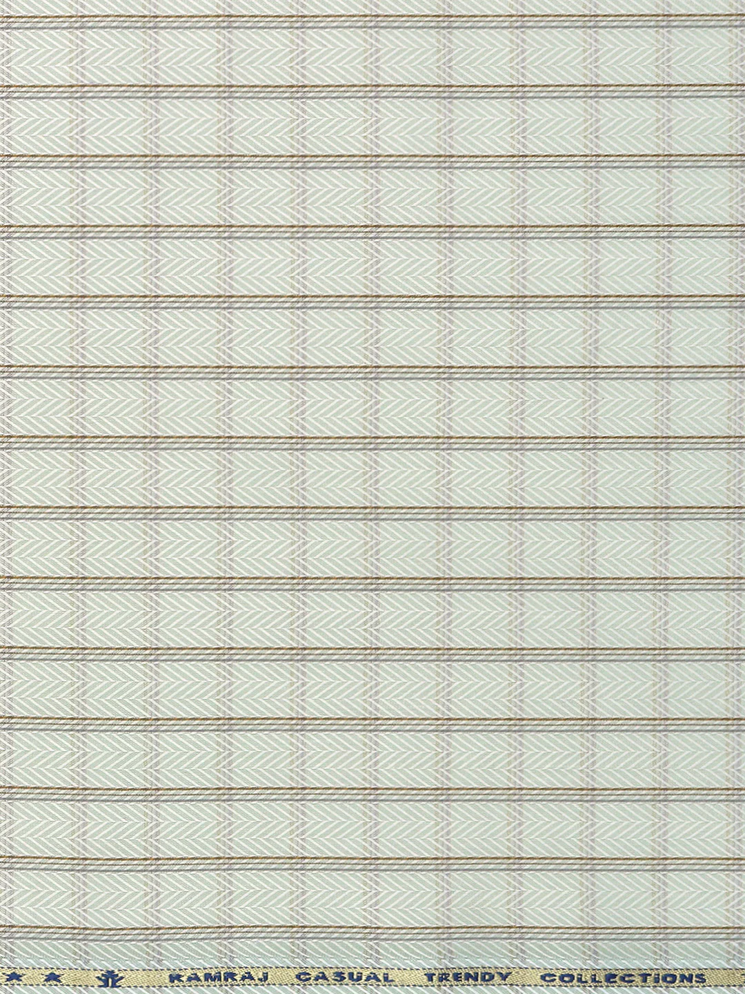 Cotton Blend Self Design Shirt Fabric Green High Style - Image 3