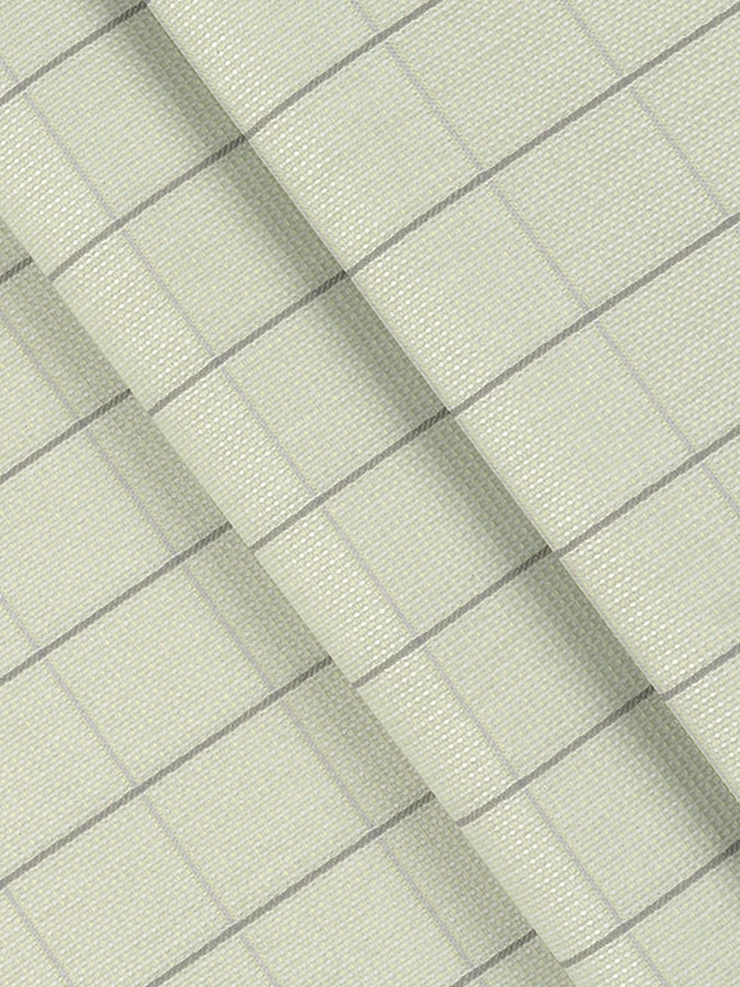 Cotton Blend Self Design Shirt Fabric Green High Style - Image 2