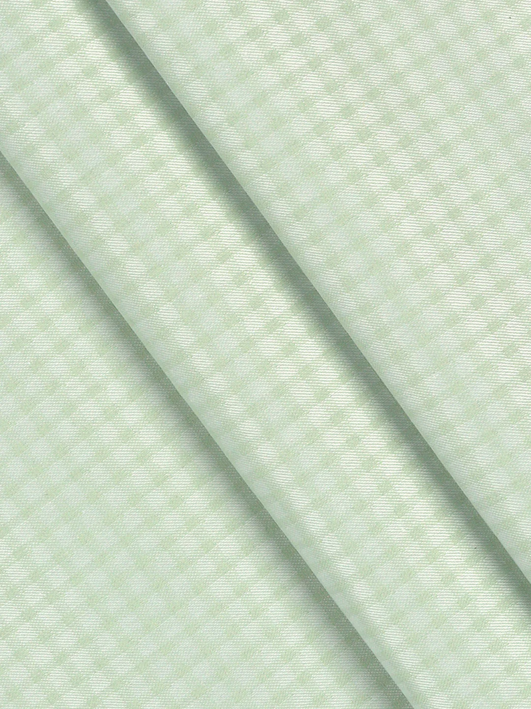 Cotton Blend Self Design Shirt Fabric Light Green High Style - Image 2