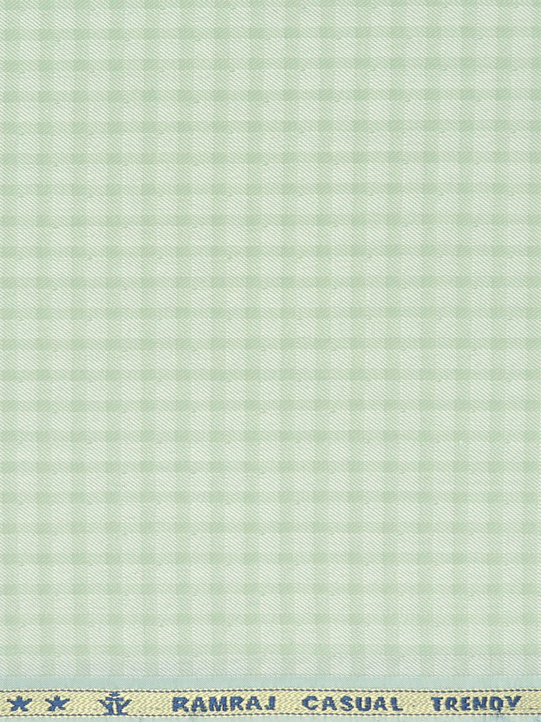 Cotton Blend Self Design Shirt Fabric Light Green High Style - Image 3