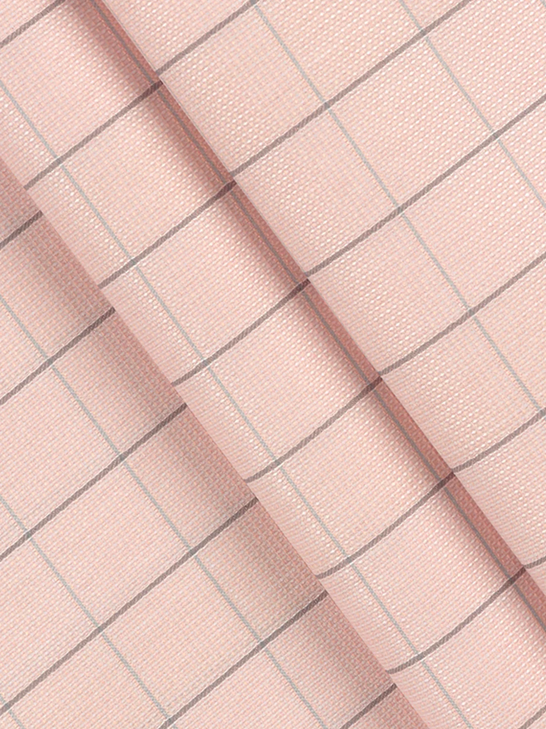 Cotton Blend Self Design Shirt Fabric Pink High Style - Image 2