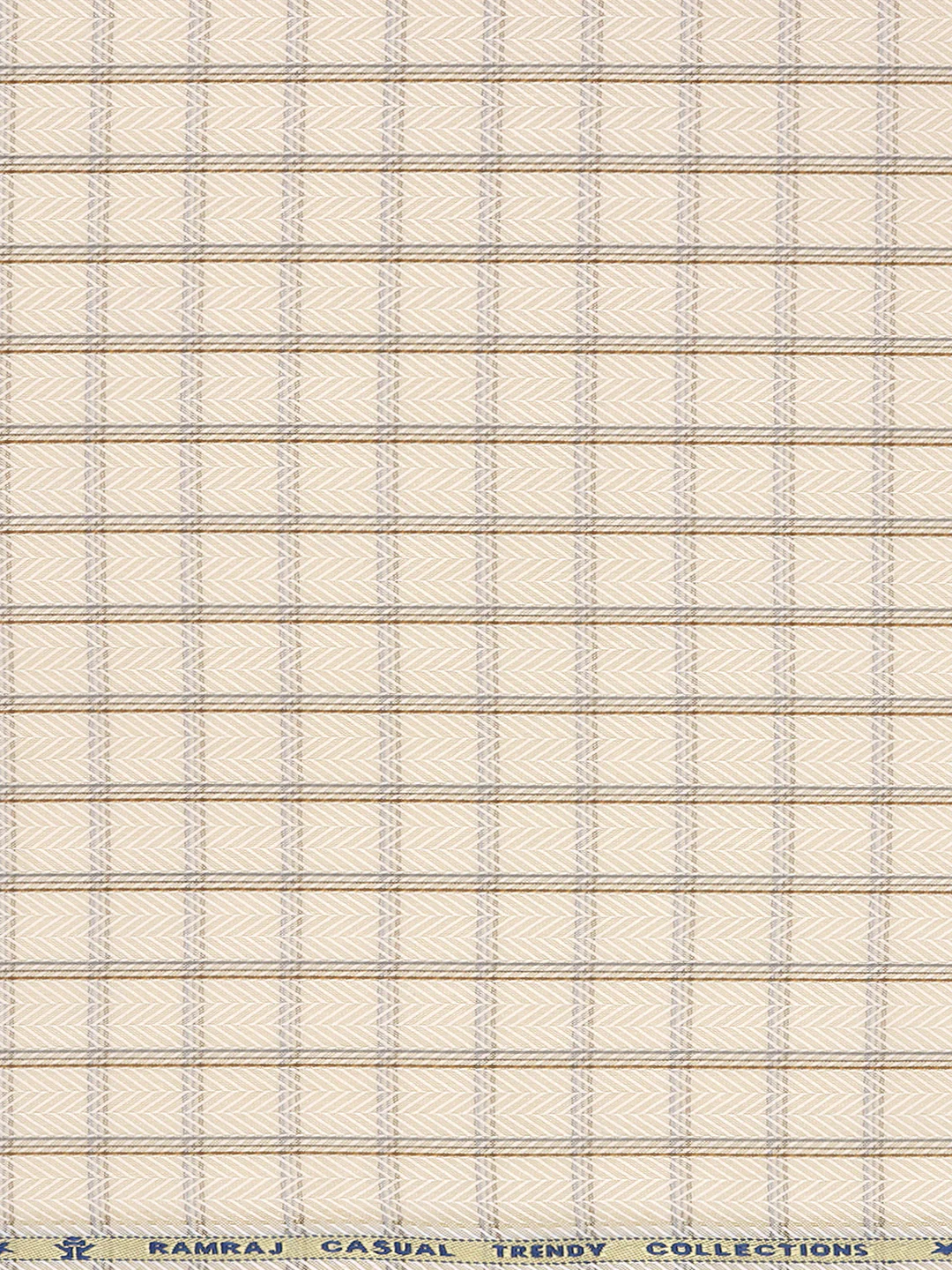 Cotton Blend Self Design Shirt Fabric Sandal High Style - Image 3