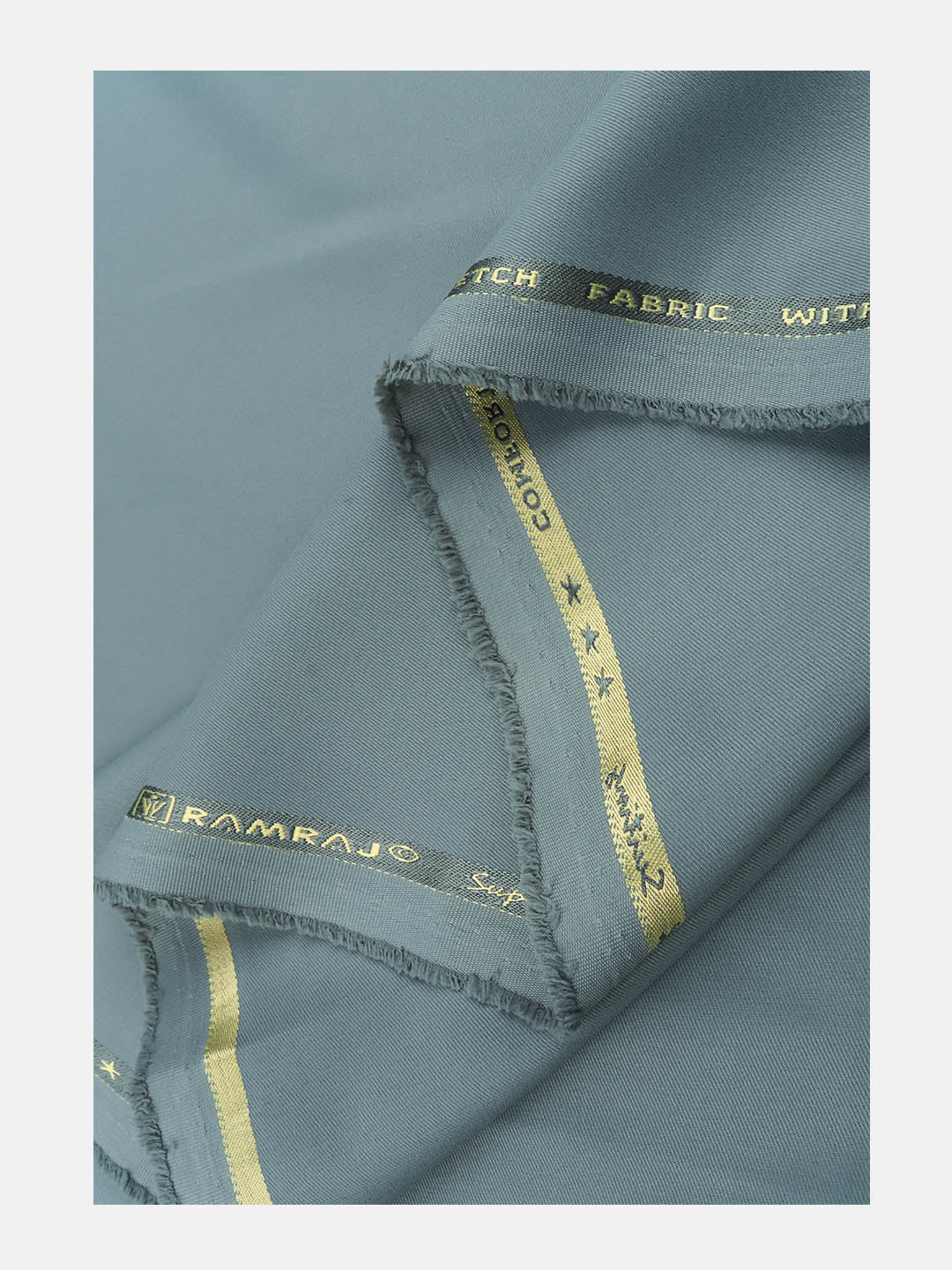 Cotton Blend Stretch Pants Fabric Grey Able Stretch - Image 2