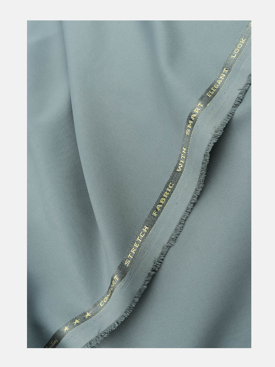 Cotton Blend Stretch Pants Fabric Grey Able Stretch - Image 3