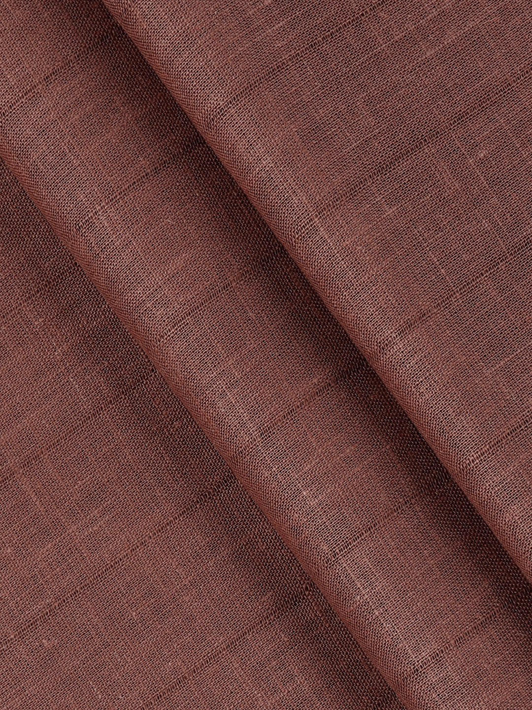 Cotton Blend Striped Shirt Fabric Brown Sun Shine - Image 2