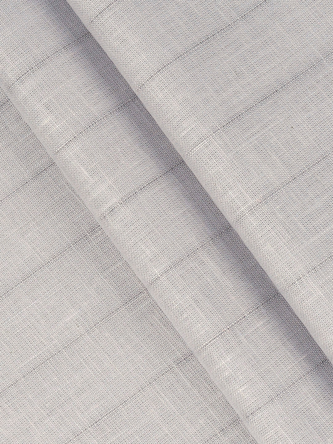 Cotton Blend Striped Shirt Fabric Grey Sun Shine - Image 2