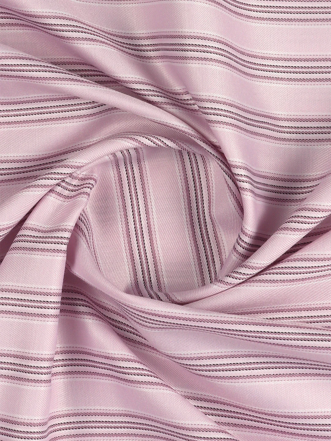 Cotton Blend Striped Shirt Fabric Lavender High Style - Image 2