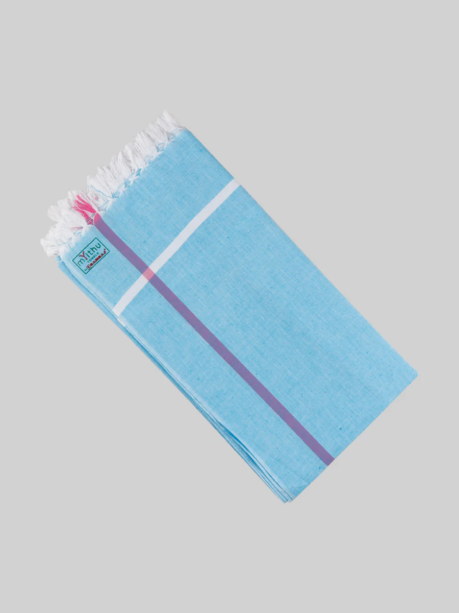 Cotton Checked Bath Towel Victory Pack of 2 - Image 2