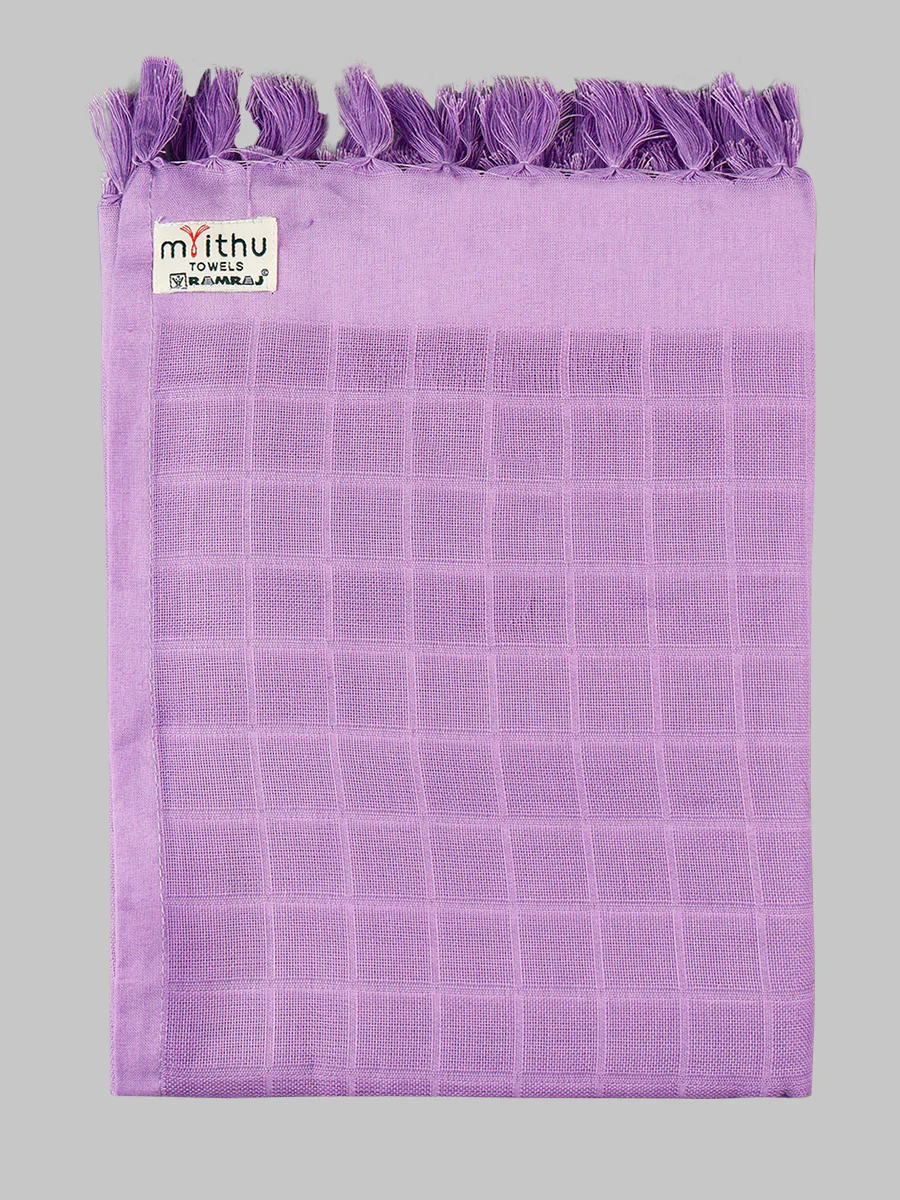 Cotton Checked Bath Towel with Assorted Colour Sweety - Image 3