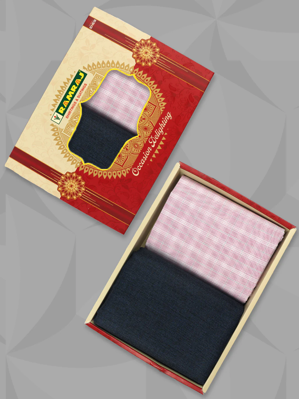 Cotton Checked Shirting & Suiting Gift Box RD160 - Image 3