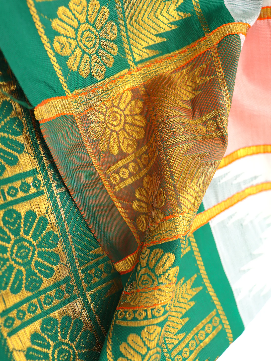 Cotton Cream Panchakacham with Angavasthram Yogendra (9+5)YG01 - Image 4