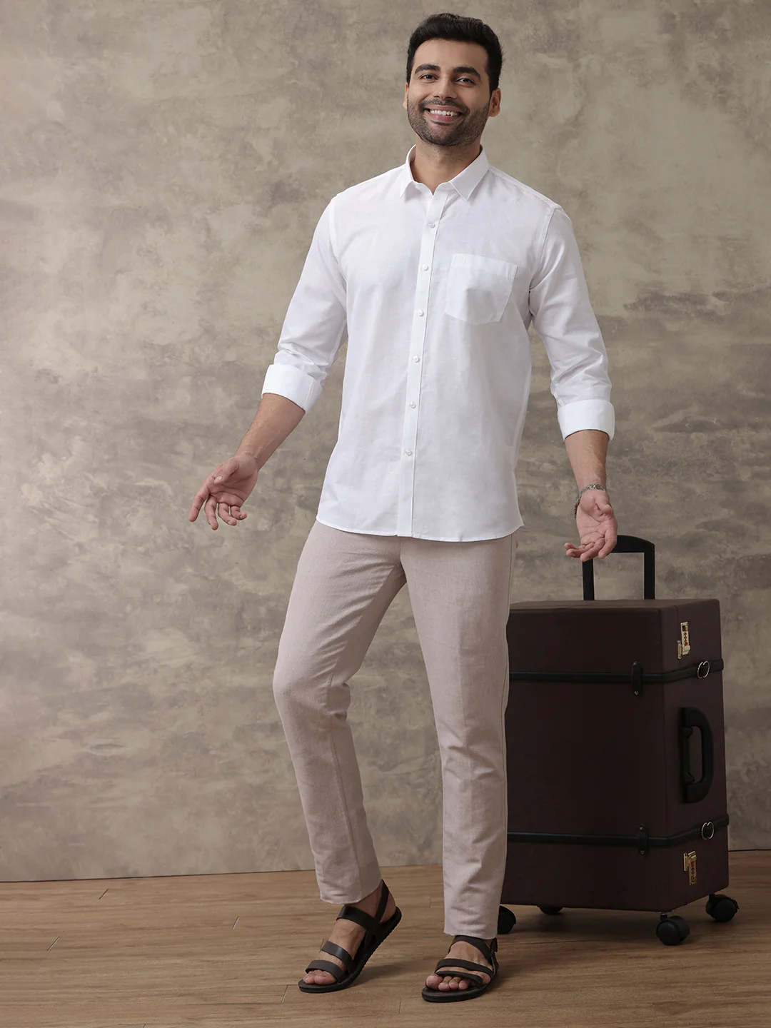 Cotton Linen White Shirt - Natural Texture & Comfort - Image 6