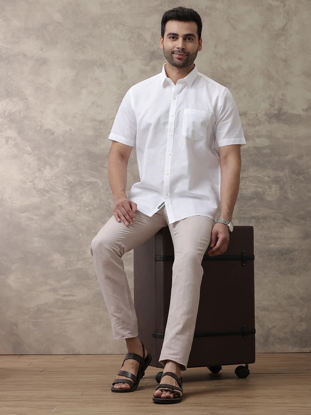 Cotton Linen White Shirt - Natural Texture & Comfort - Image 7