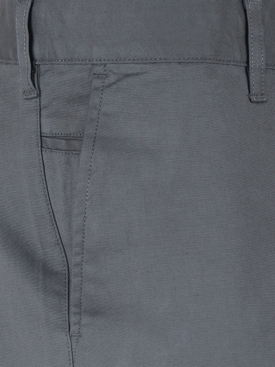 Cotton Lycra Ash Grey Smart Fit Pants Zara - Image 3