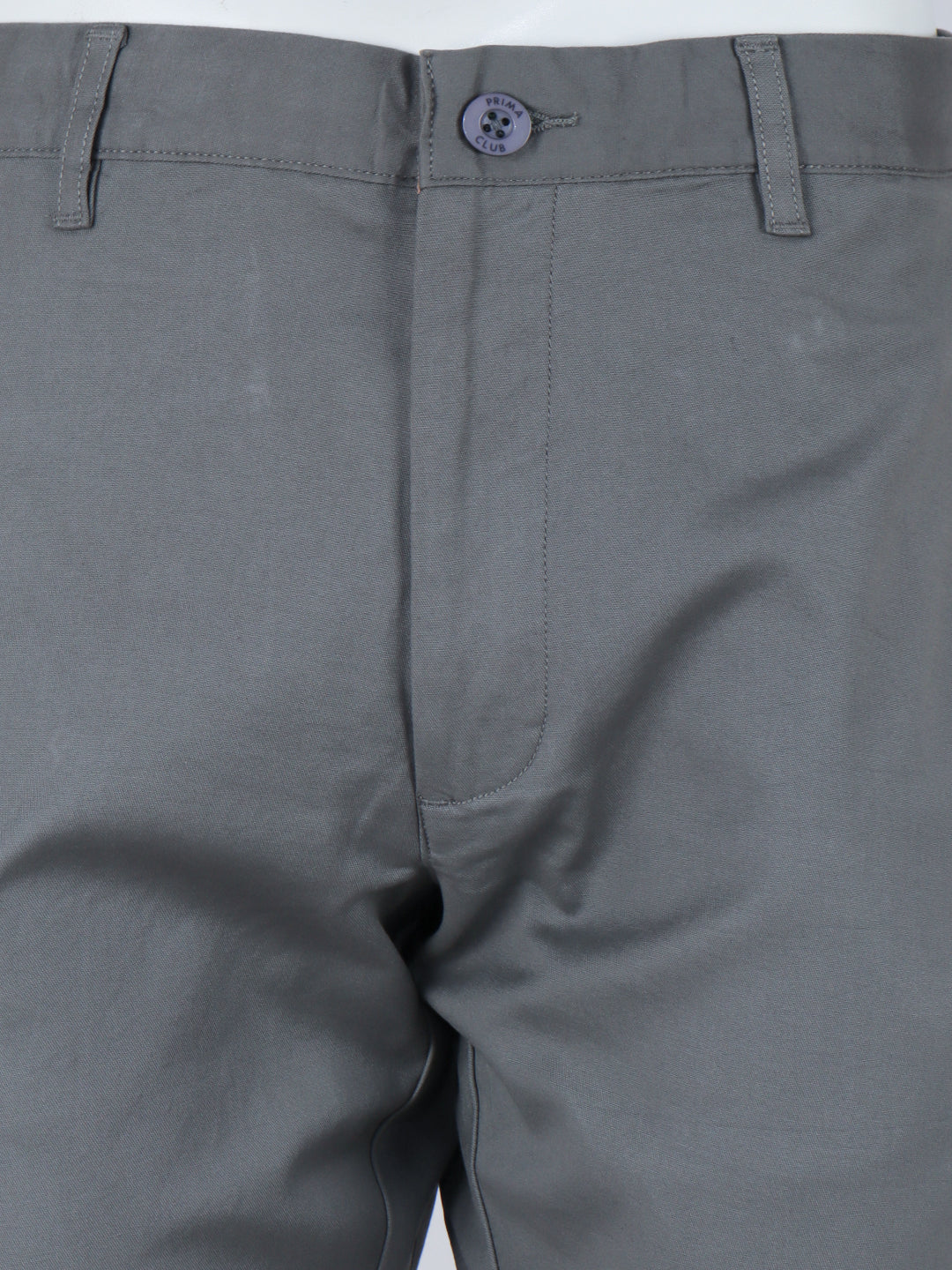 Cotton Lycra Ash Grey Smart Fit Pants Zara - Image 5
