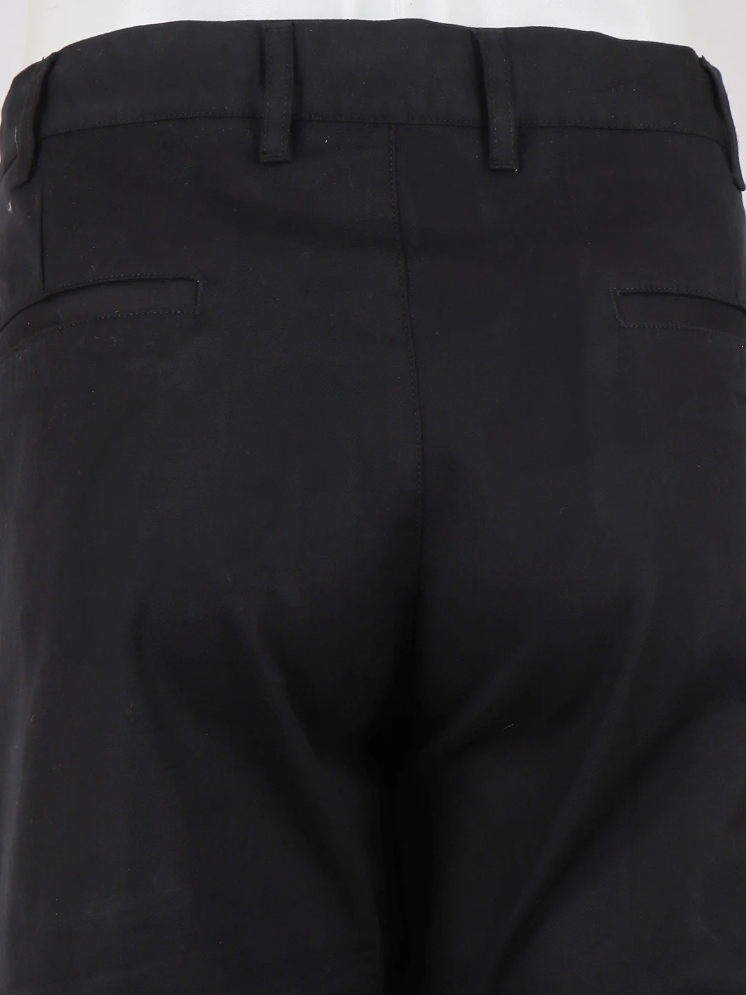 Cotton Lycra Black Smart Fit Pants Zara - Image 3