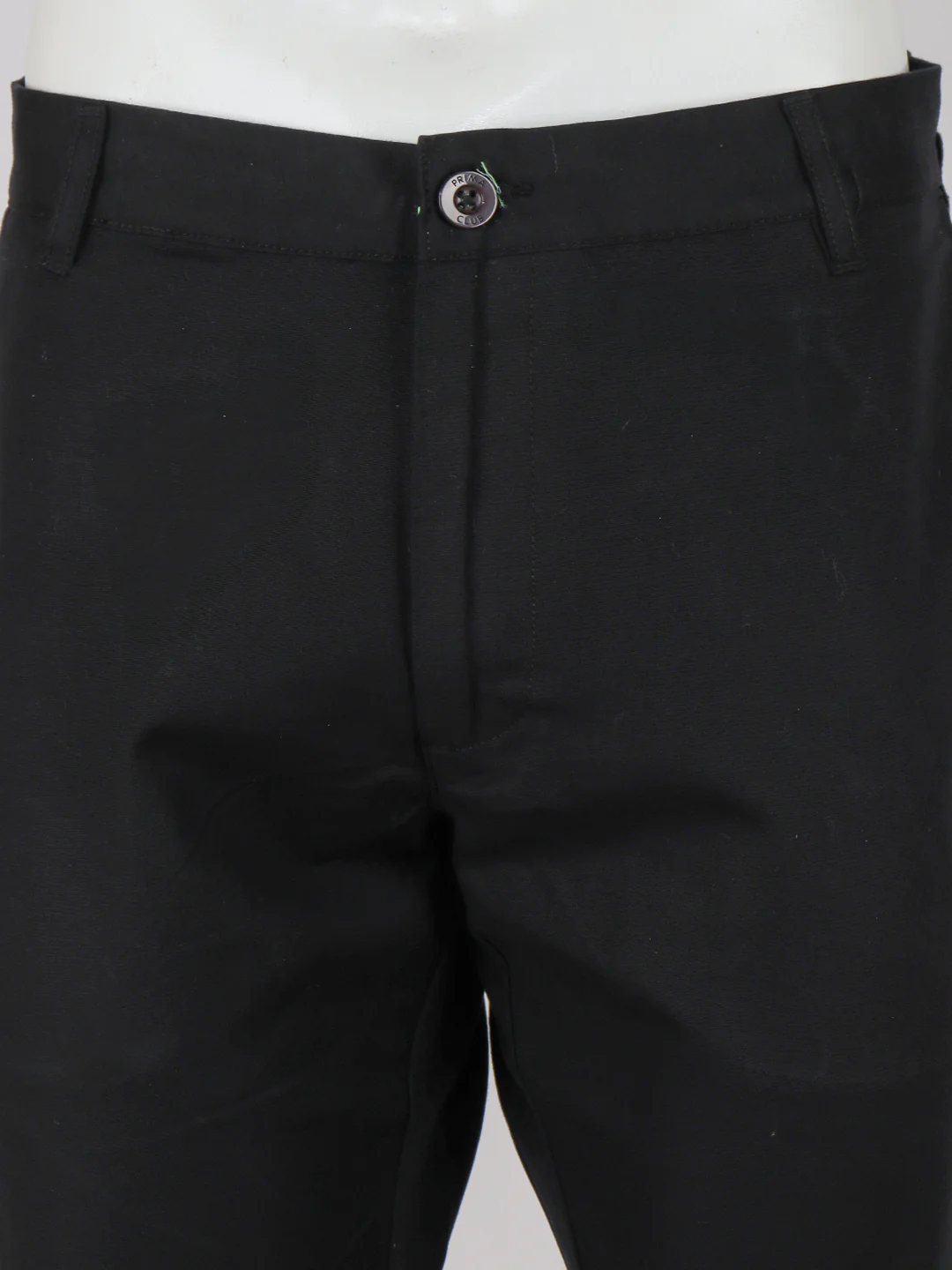 Cotton Lycra Black Smart Fit Pants Zara - Image 4